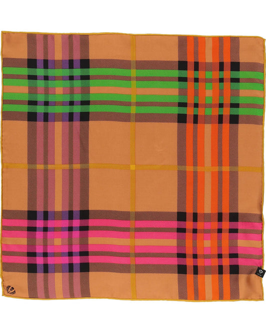 Nickituch Nickituch mit FRAAS Plaid Karo aus reiner Seide (Rabbit)