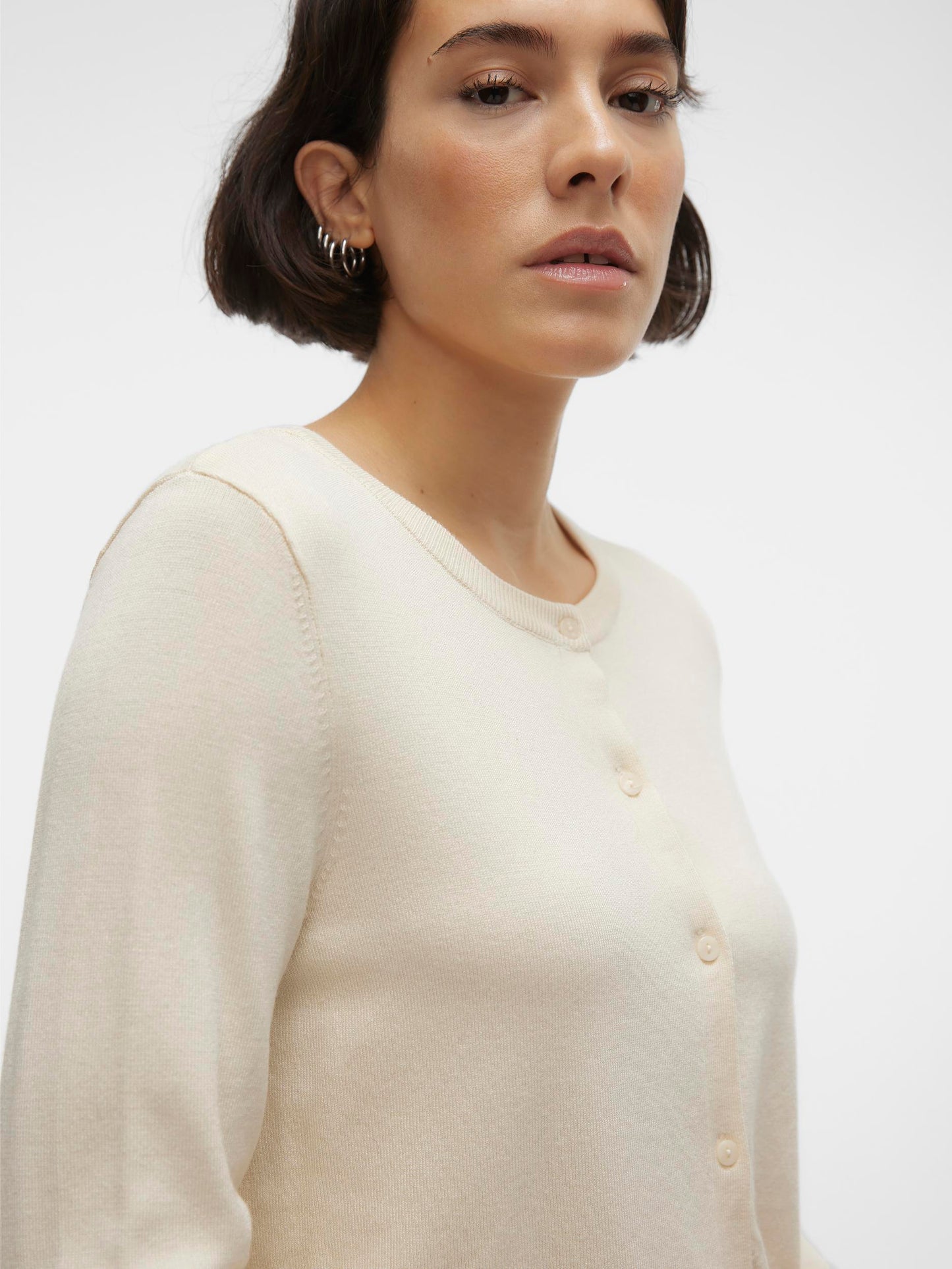 Vmglory Ls O-neck Short Cardigan Ga (Birch)
