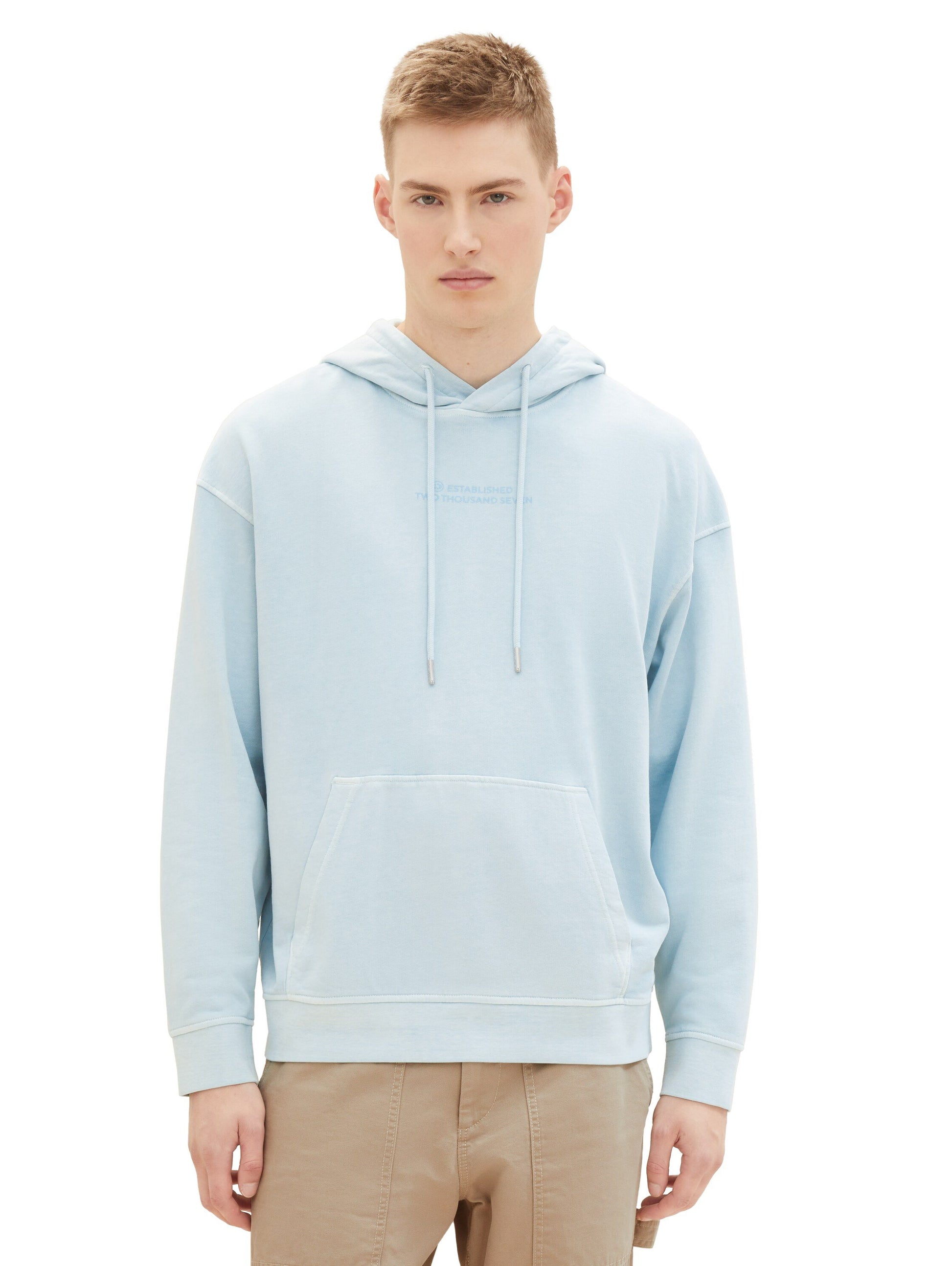 Hoodie mit Print (Dusty Mint Blu)