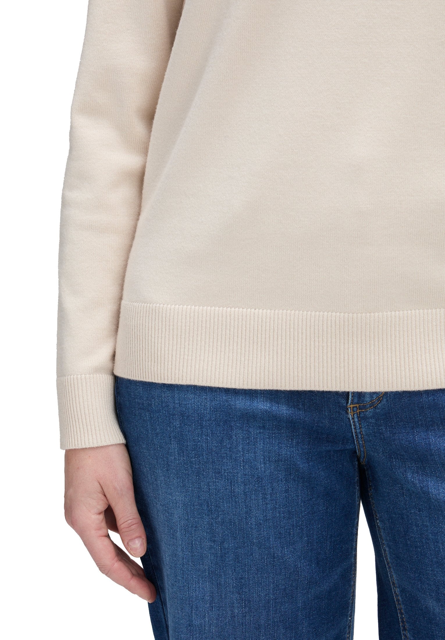 Basic-Strickpullover (Pastel Sand)