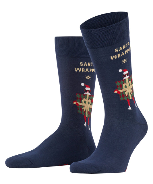 Burlington X-Mas Wrapper Herren Socken (Marine)