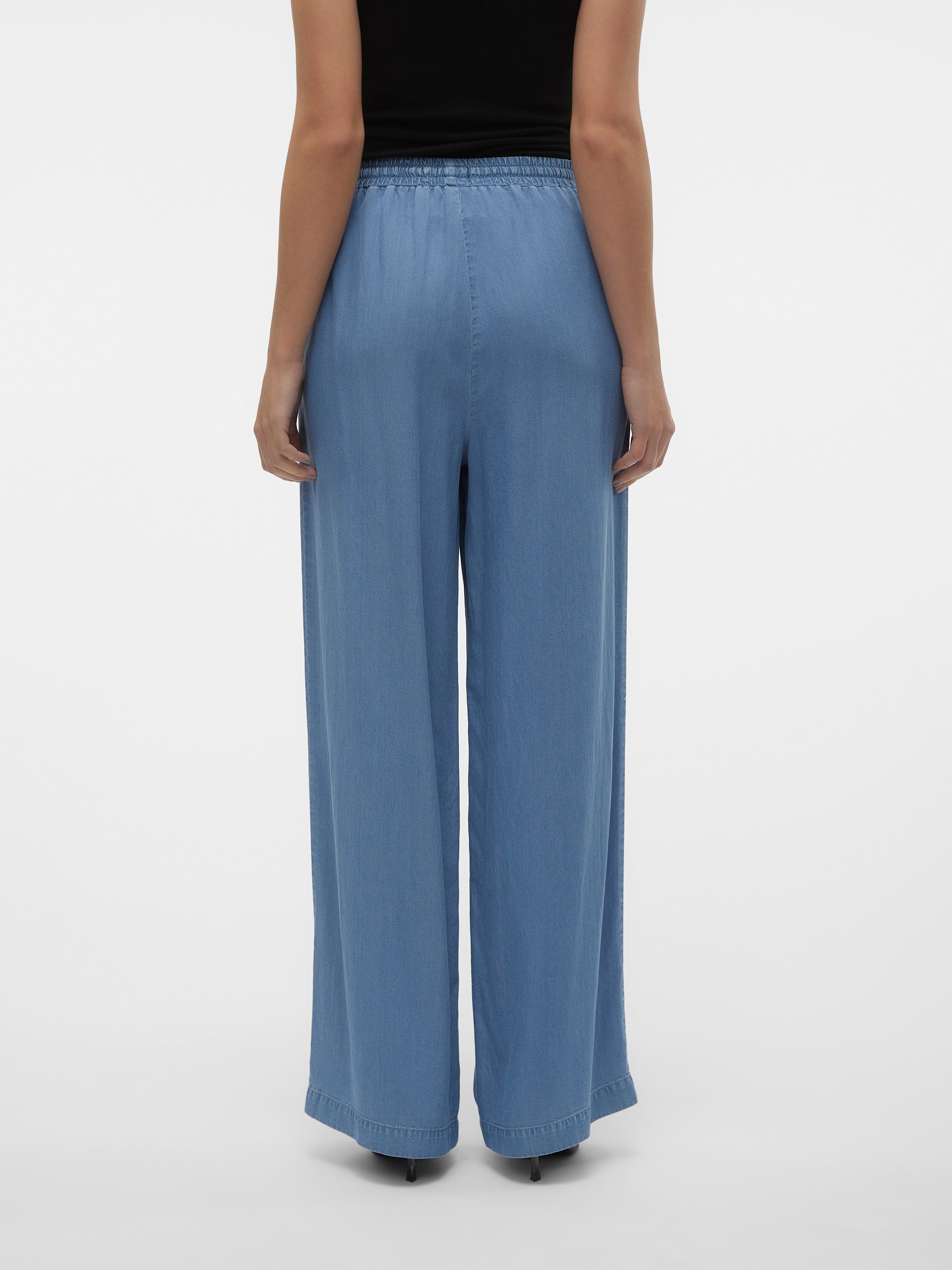 Vmbree Hw Long Loose Tencel Pants Ga (Medium Blue D)