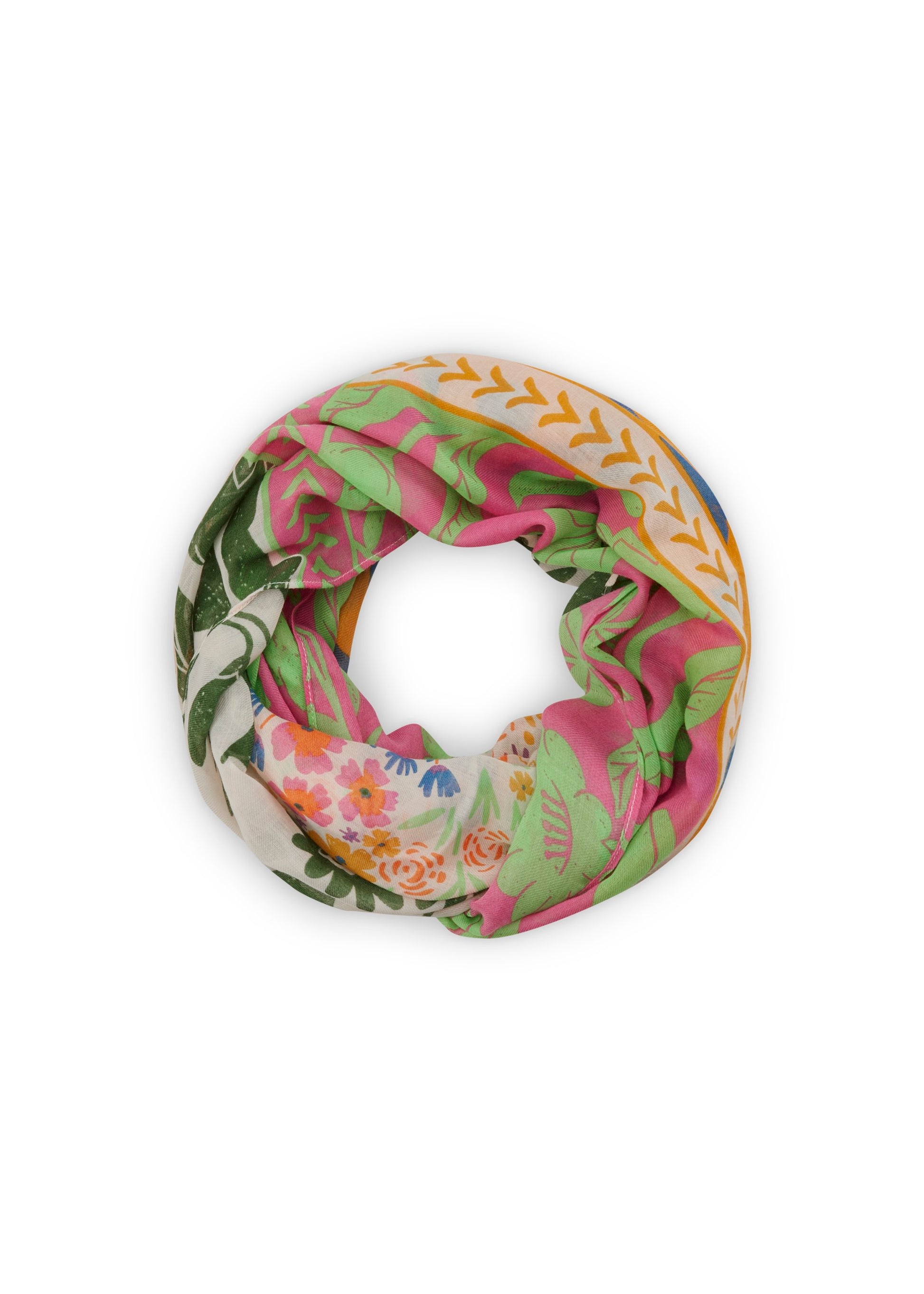 Loop aus recyceltem Polyester im Exotik-Mix (Gre2 Grün)