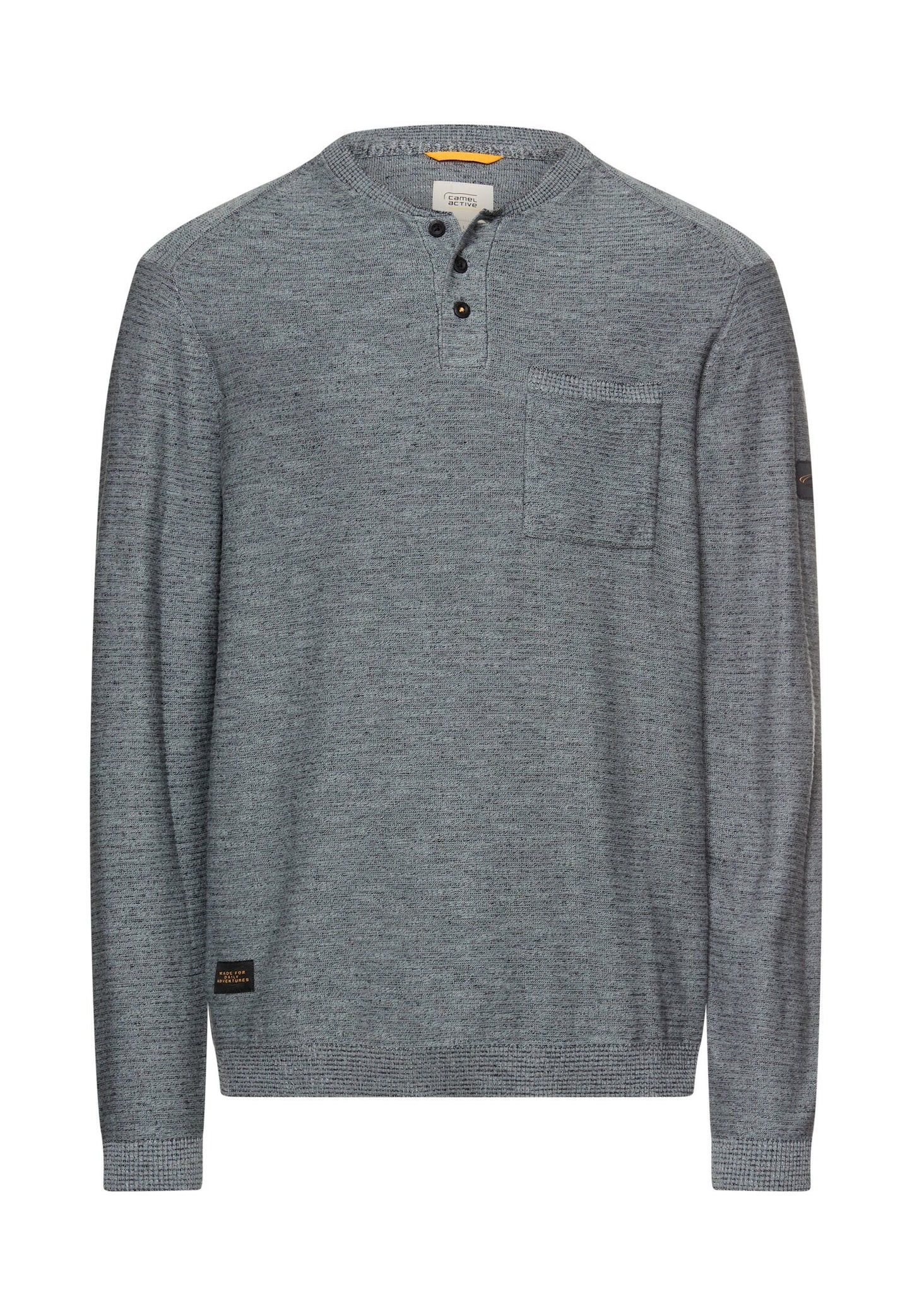 Pullover mit Knopfleiste (Stormy Blue)