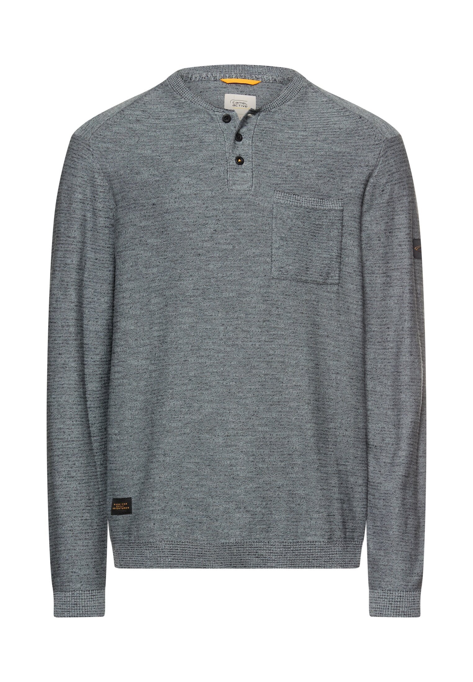 Pullover mit Knopfleiste (Stormy Blue)