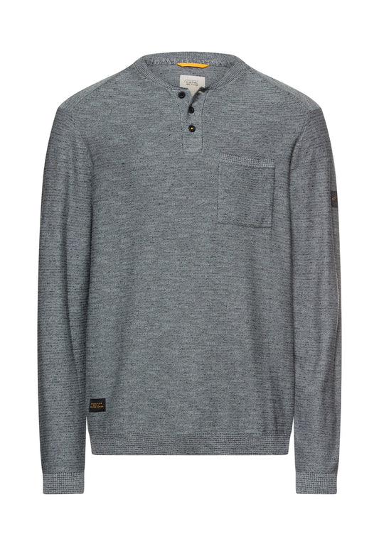 Pullover mit Knopfleiste (Stormy Blue)