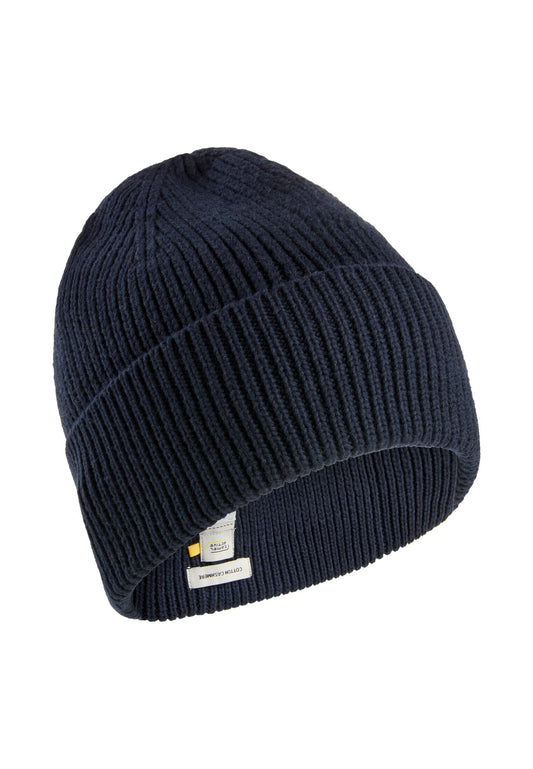 Beanie aus einem Baumwoll-Kaschmir Mix (Dark Blue)