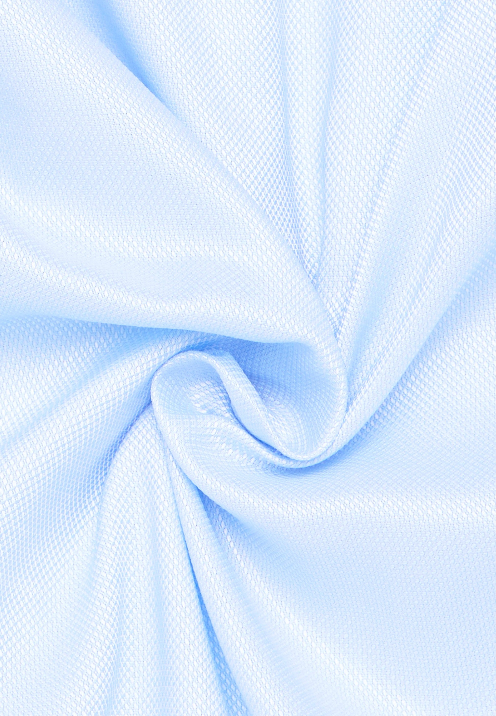 Performance Shirt Natté-Stretch Kurzarm (Mittelblau)