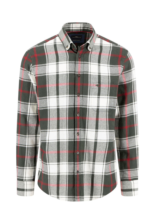 Premium Flannel Check, B.D., 1/1 (Dark Ivy)