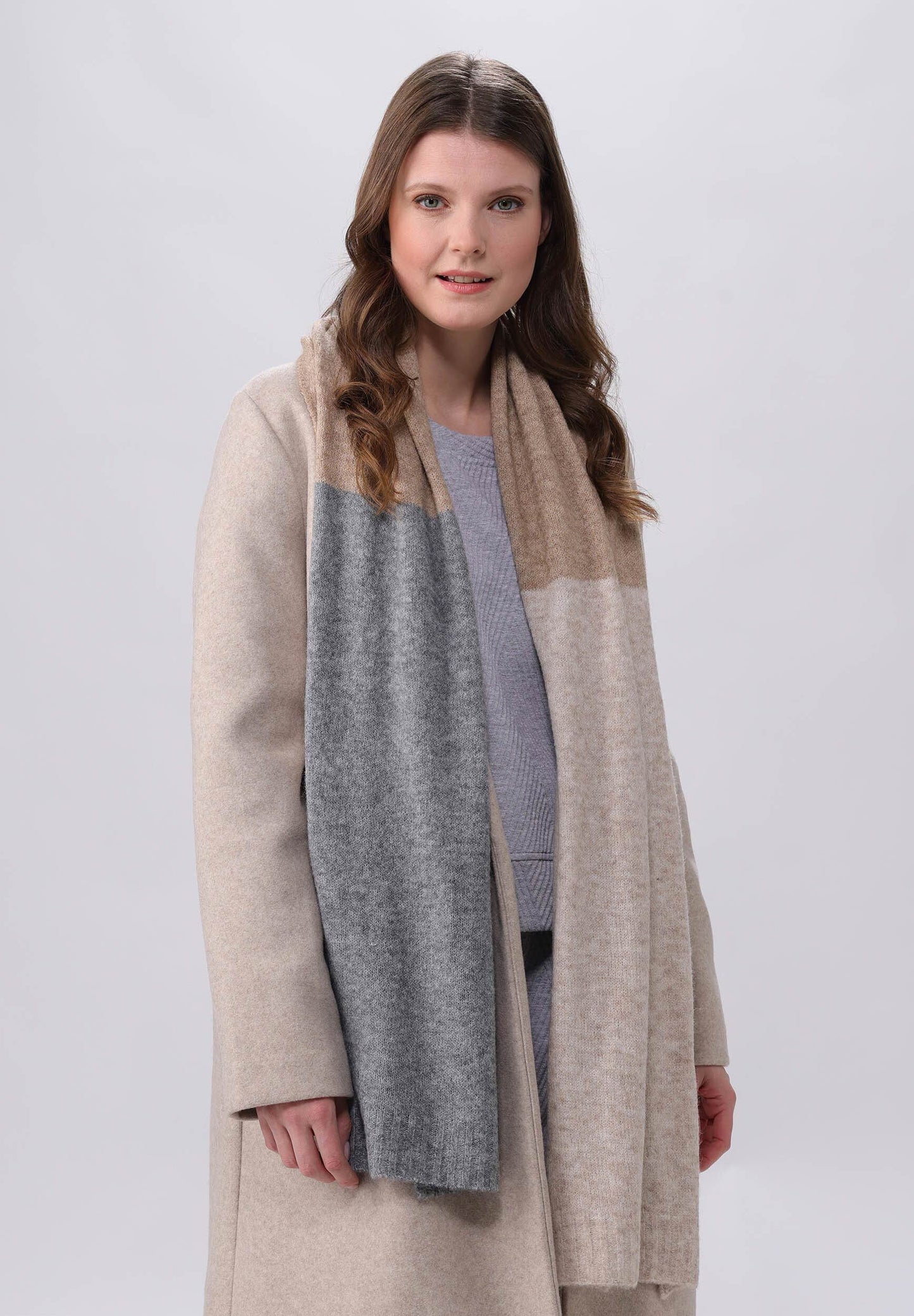 Schal Polyester Schal (Grey)