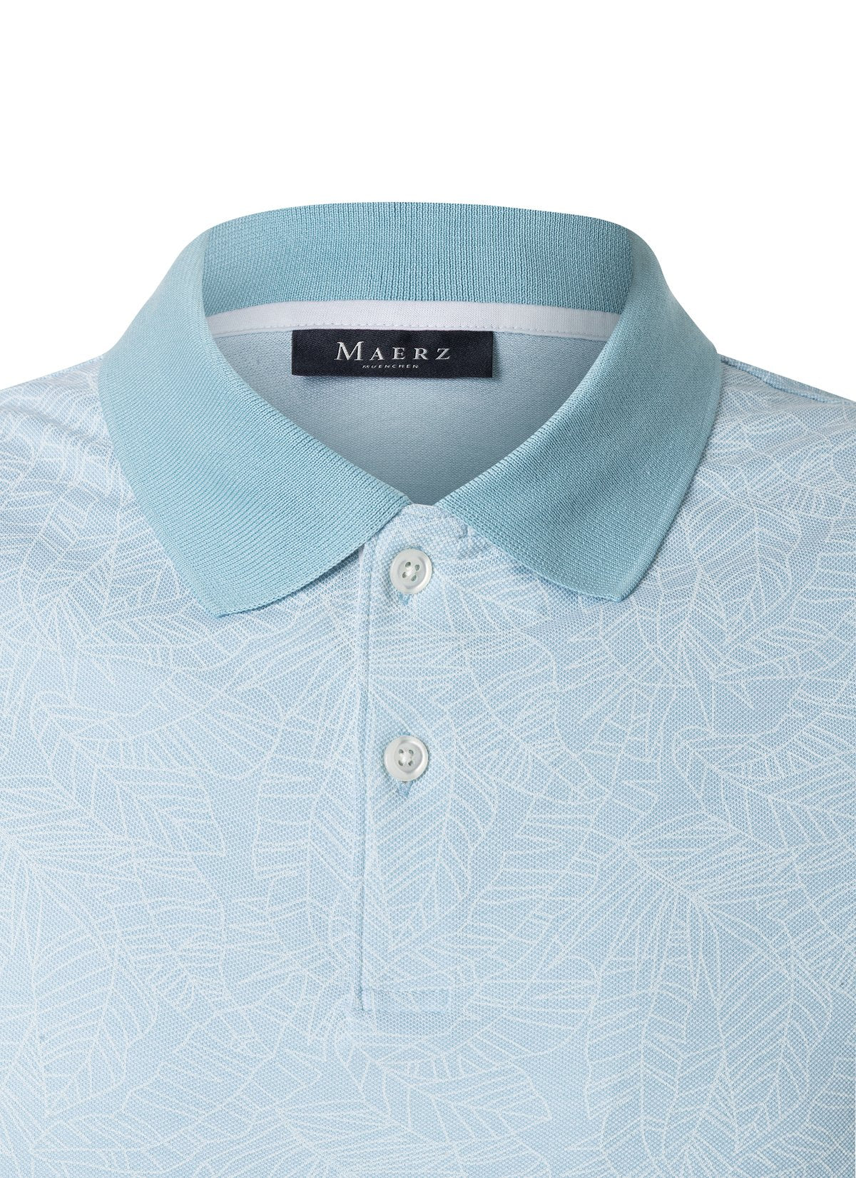 Poloshirt, Knopf 1/2 Arm (Bright Aqua)