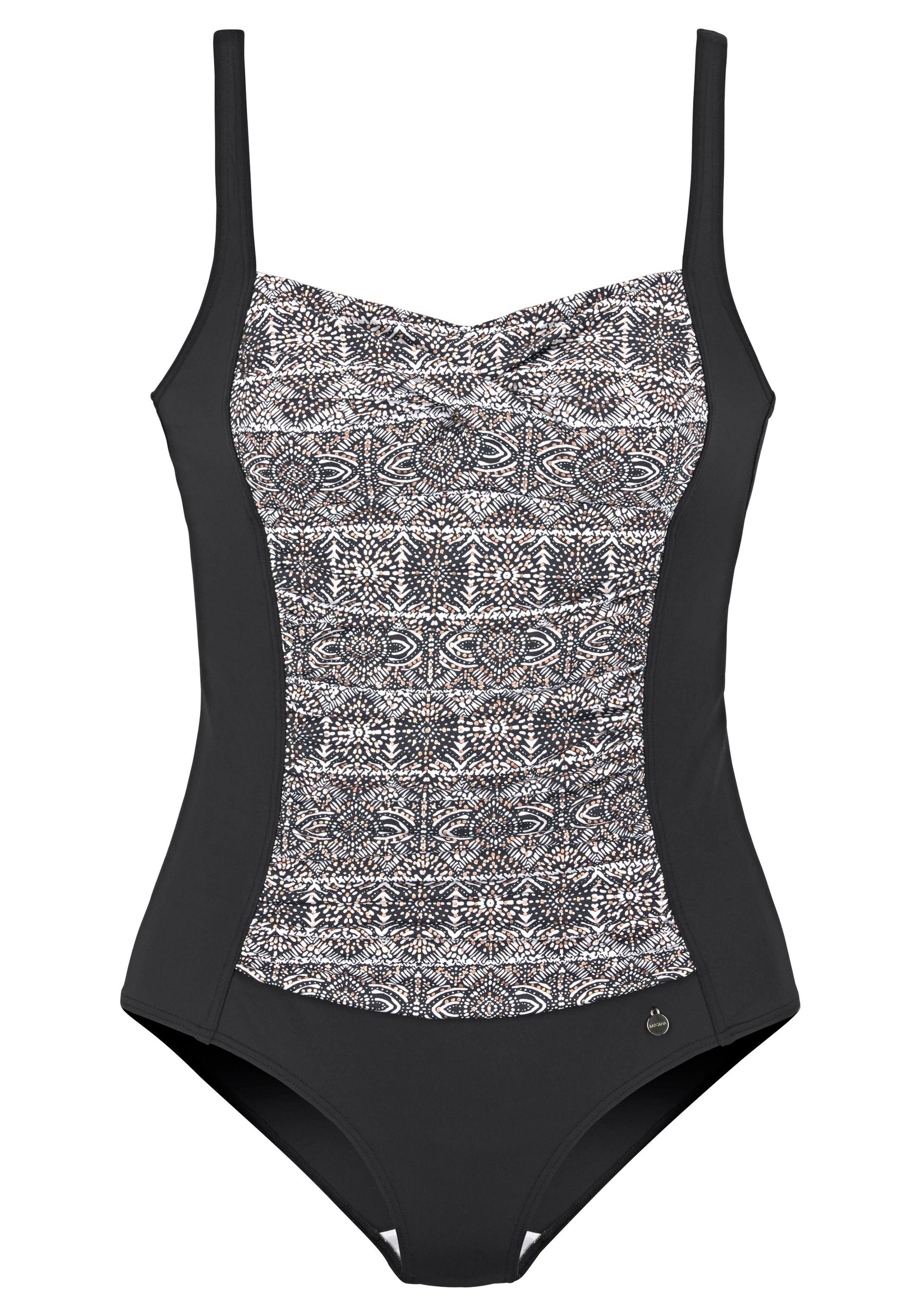 LASCANA Badeanzug (Black Print)