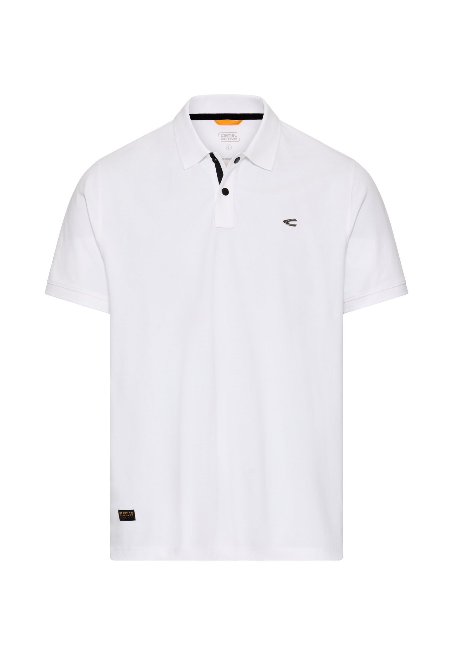 Poloshirt mit Druckknöpfen (White)