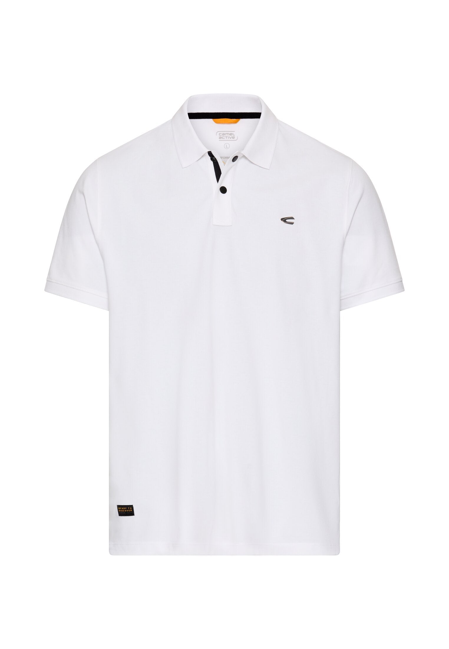 Poloshirt mit Druckknöpfen (White)
