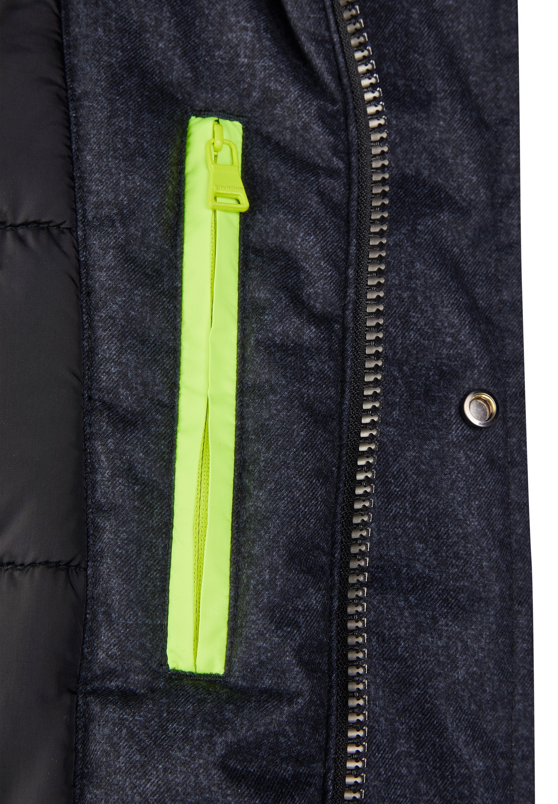 Material Mix Parka (Dark Blue)