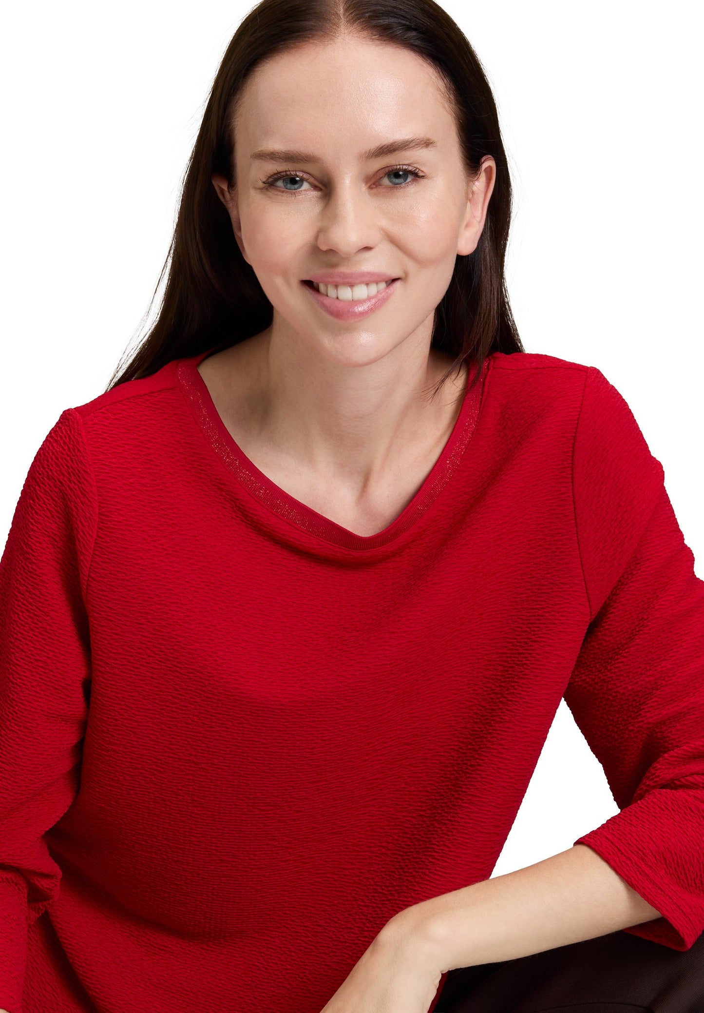 Strukturshirt (Red Scarlet)