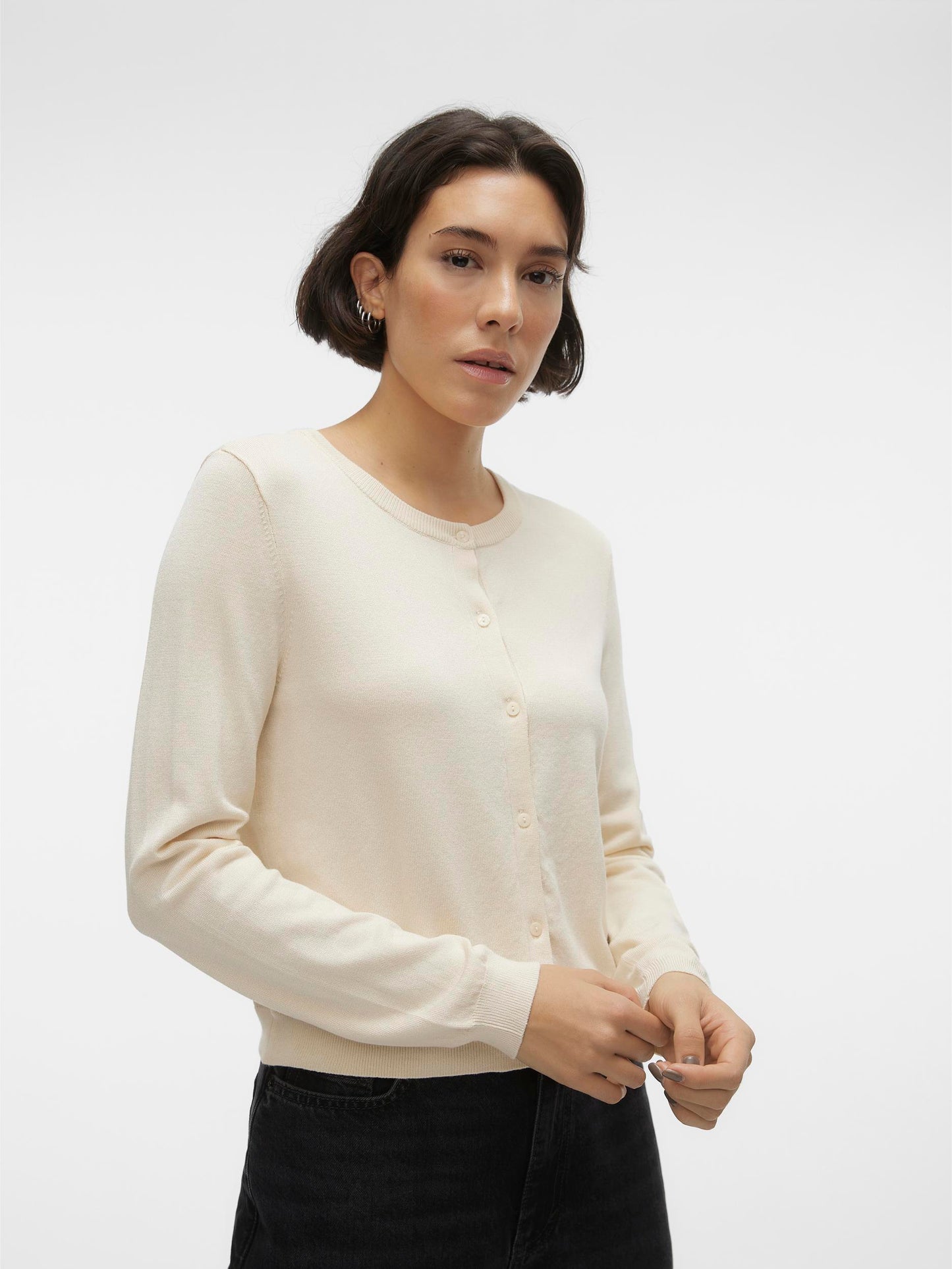 Vmglory Ls O-neck Short Cardigan Ga (Birch)