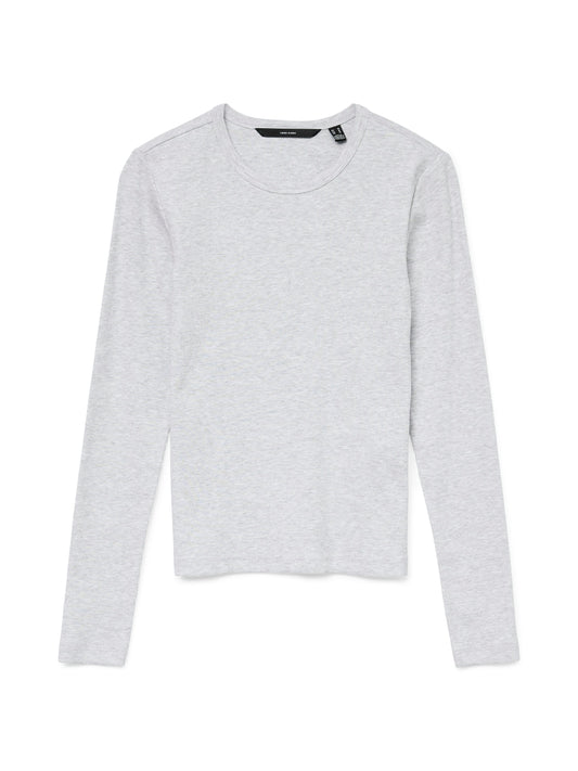 Vmchloe Ls Short Top Ga Jrs Noos (Light Grey Me)