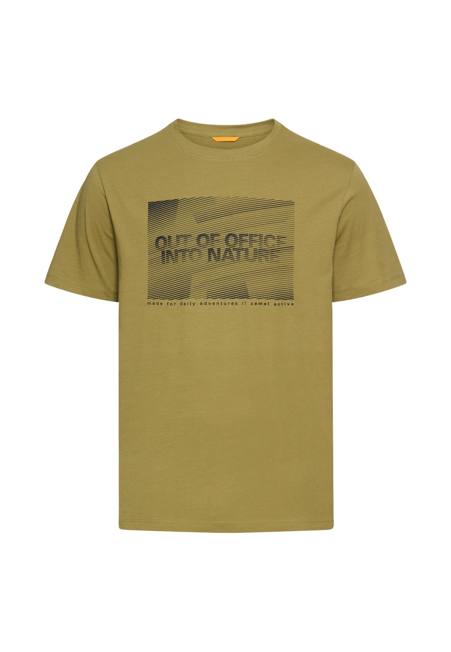 T-Shirt mit Print aus nachhaltigem Organic Cotton (Mosstone)