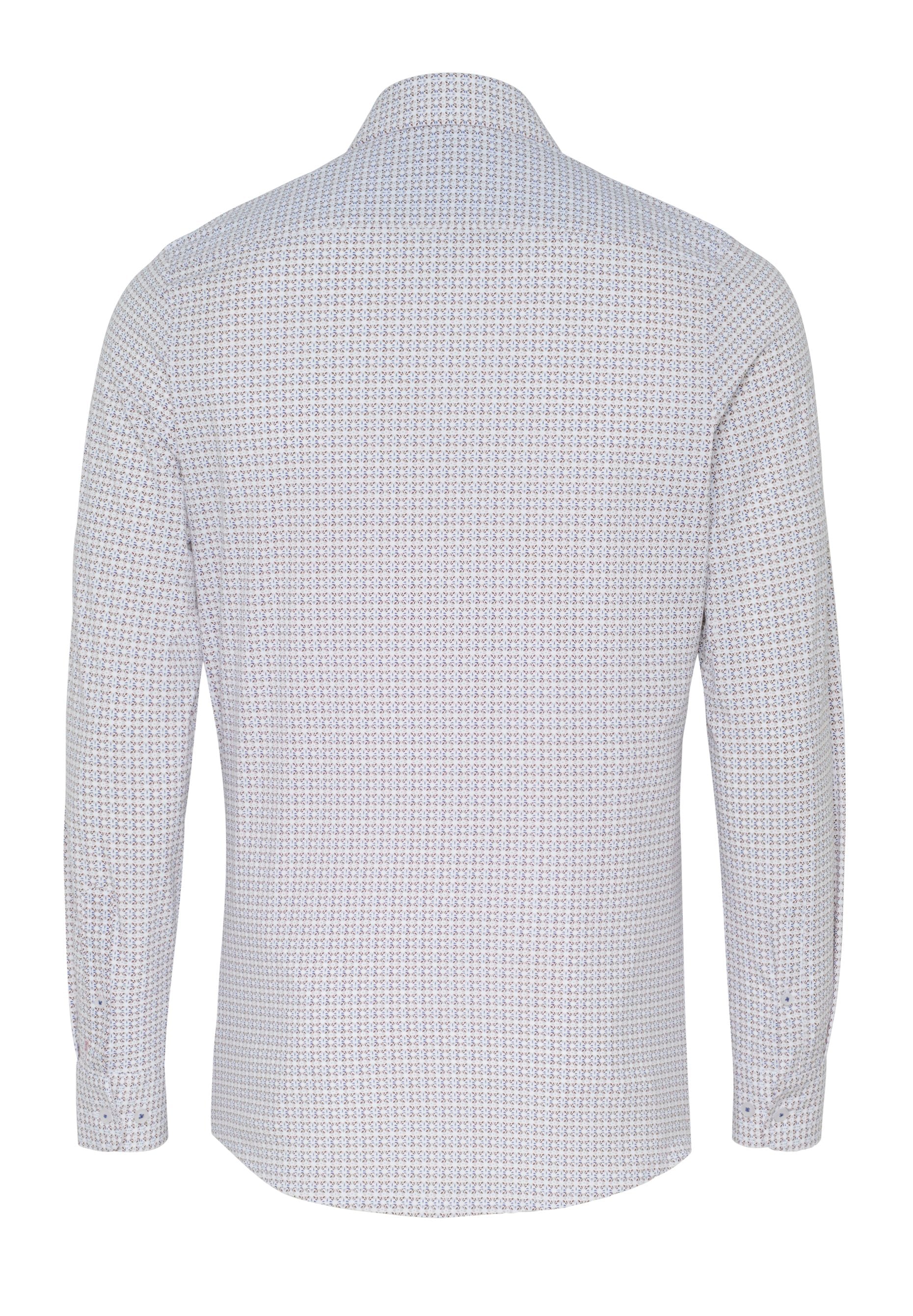 PURE- Functional Hemd Langarm (Druck Hellbraun)
