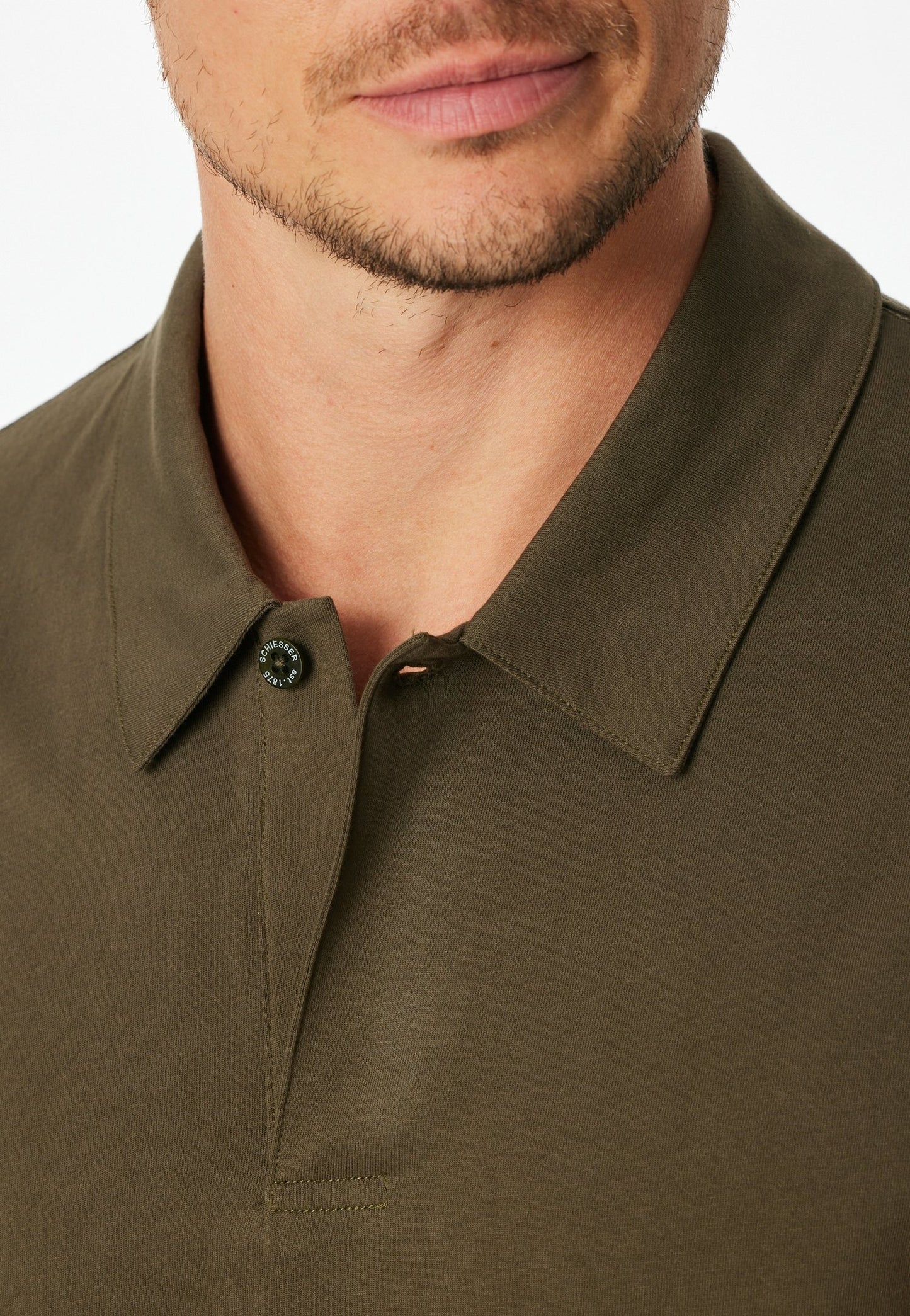 Poloshirt, kurzarm (Oliv)