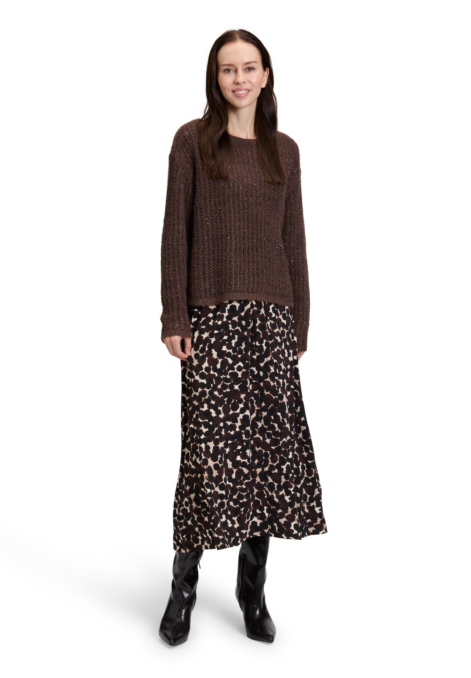 Grobstrick-Pullover (Light Maroon)