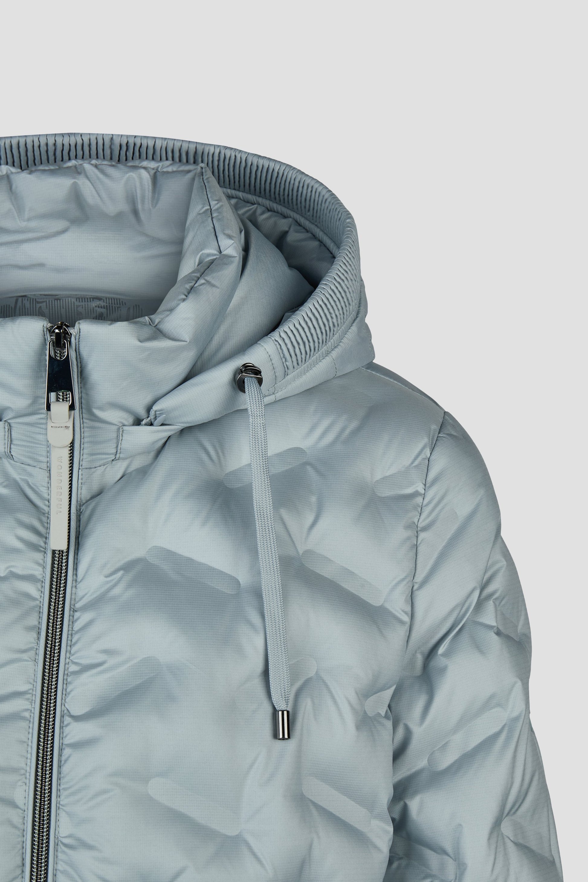 Jacke Down Free mit Kapuze (Frosted Blue)