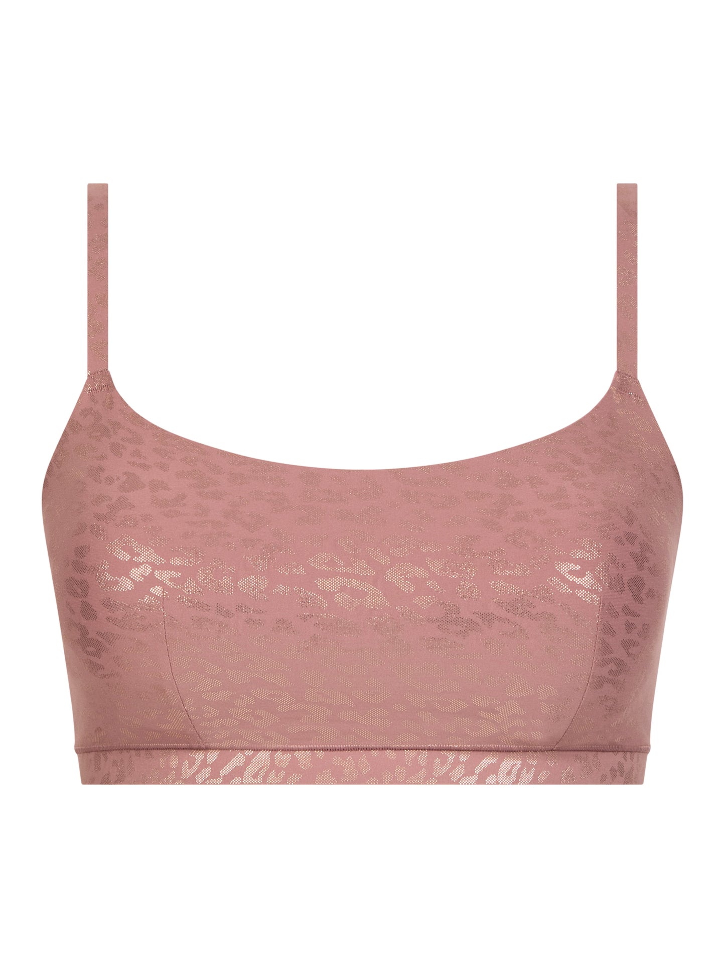SOFTSTRETCH Bustier mit Rundhalsausschnitt (Pink Leo Shimmer)
