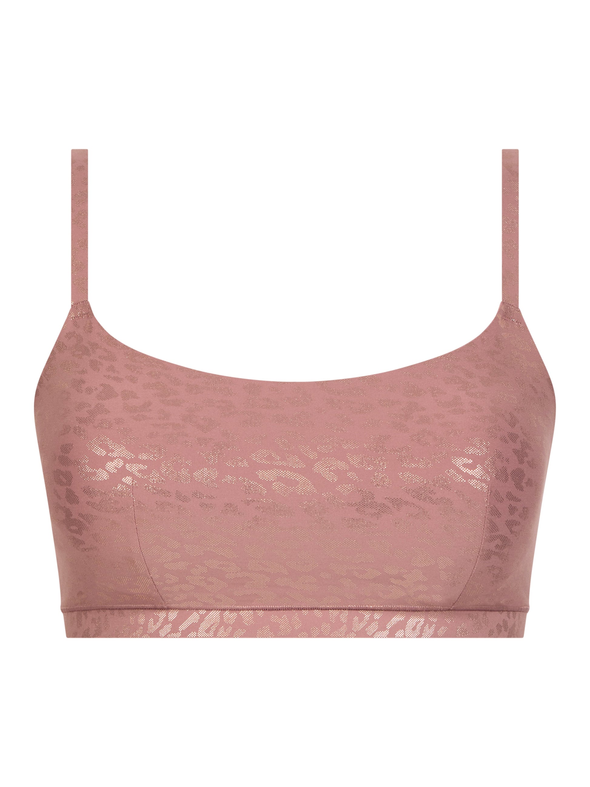 SOFTSTRETCH Bustier mit Rundhalsausschnitt (Pink Leo Shimmer)