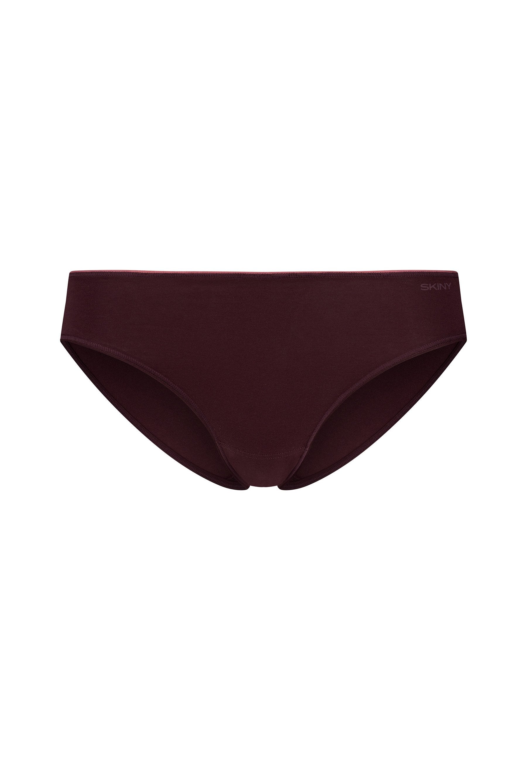 Skiny Damen Rio Slip Doppelpack SKINY ADVANTAGE Cotton Stretch (Rosewine Select)