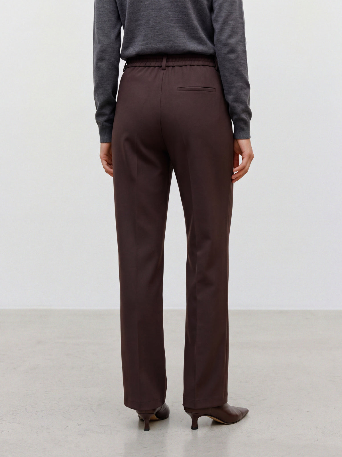 Vmmaya Mw Straight Solid Pant Noos (Chocolate Tor)