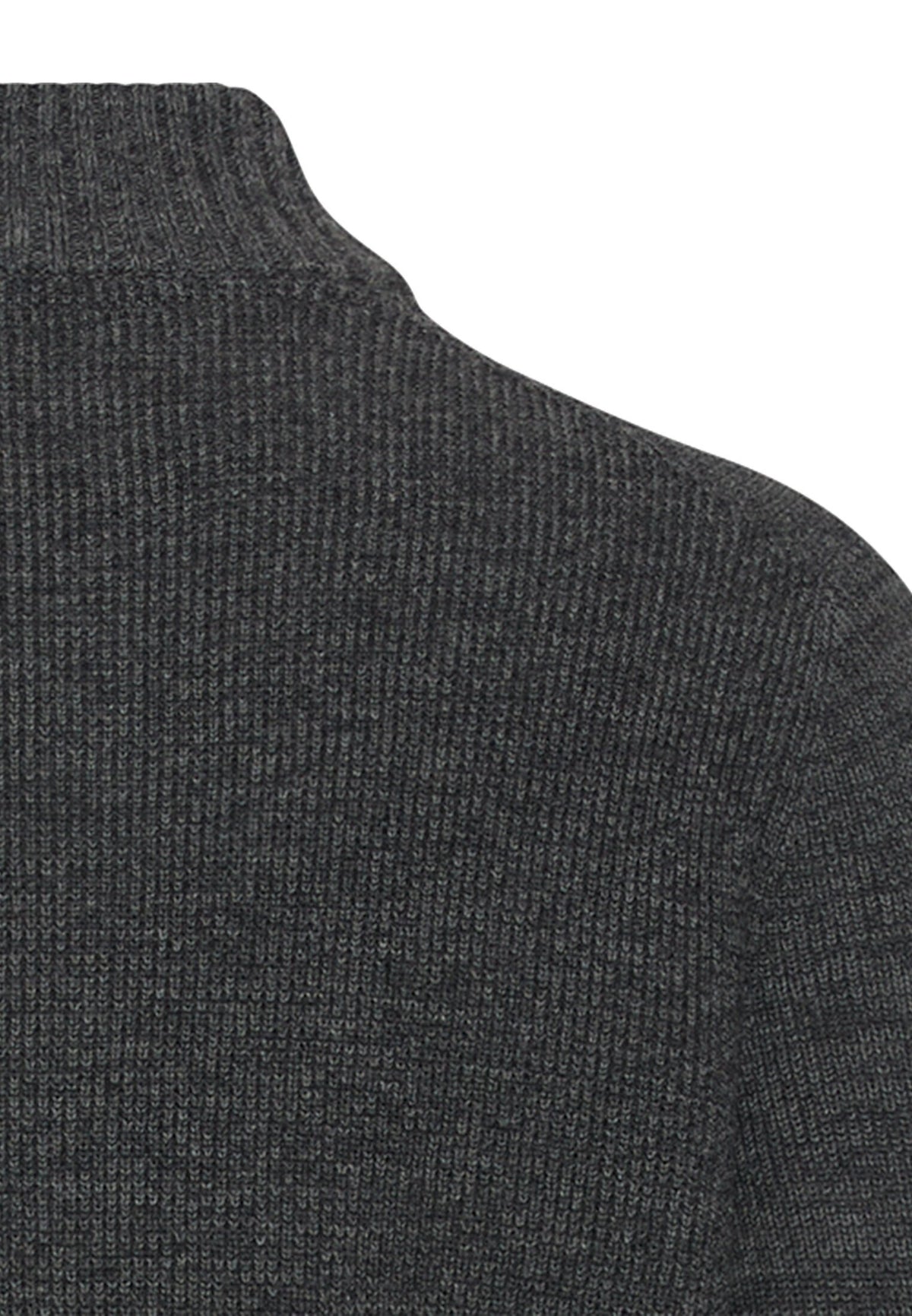 Strick-Troyer in melierter Optik (Gunmetal)