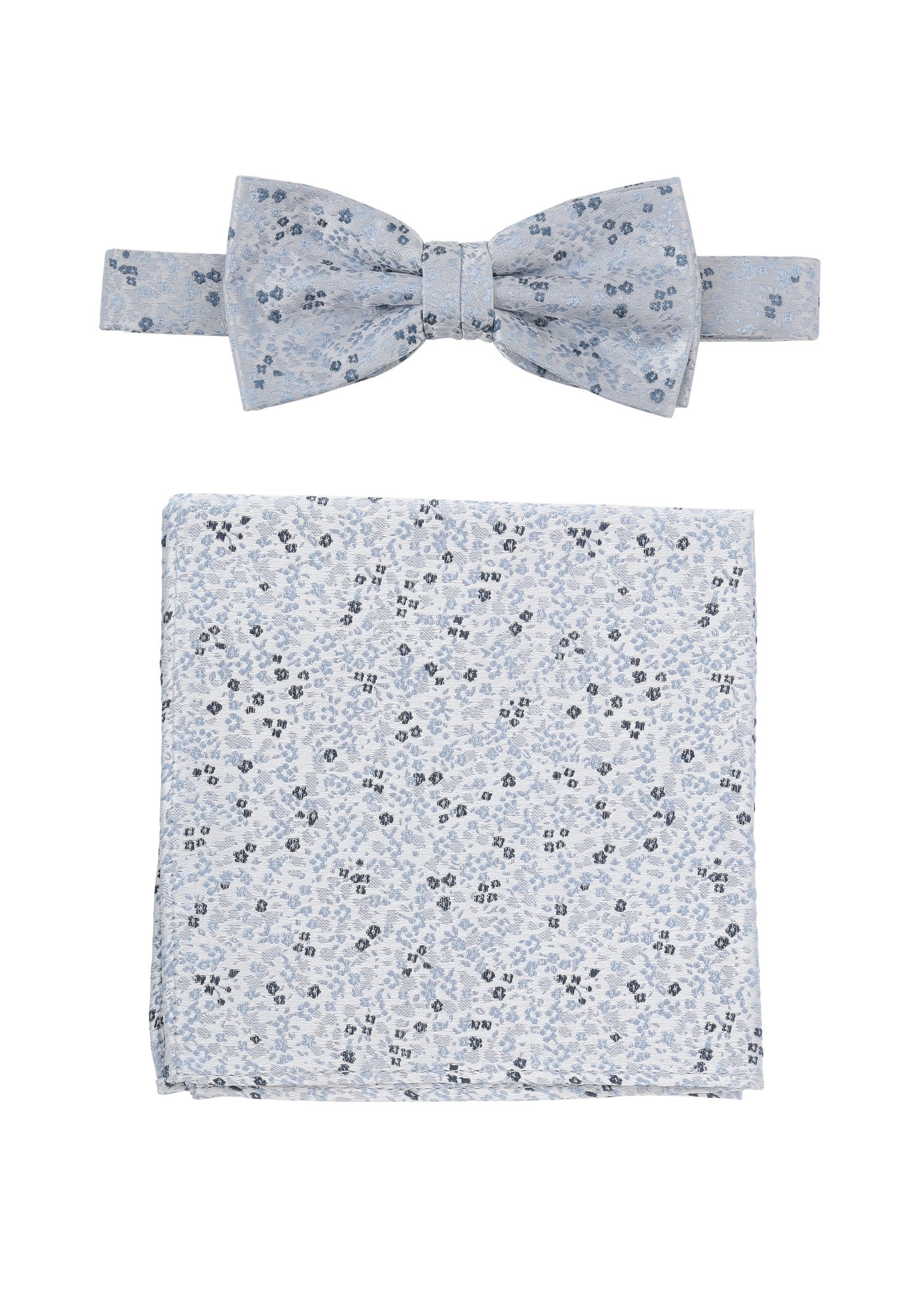 Set Fliege + Einstecktuch (H-blau)