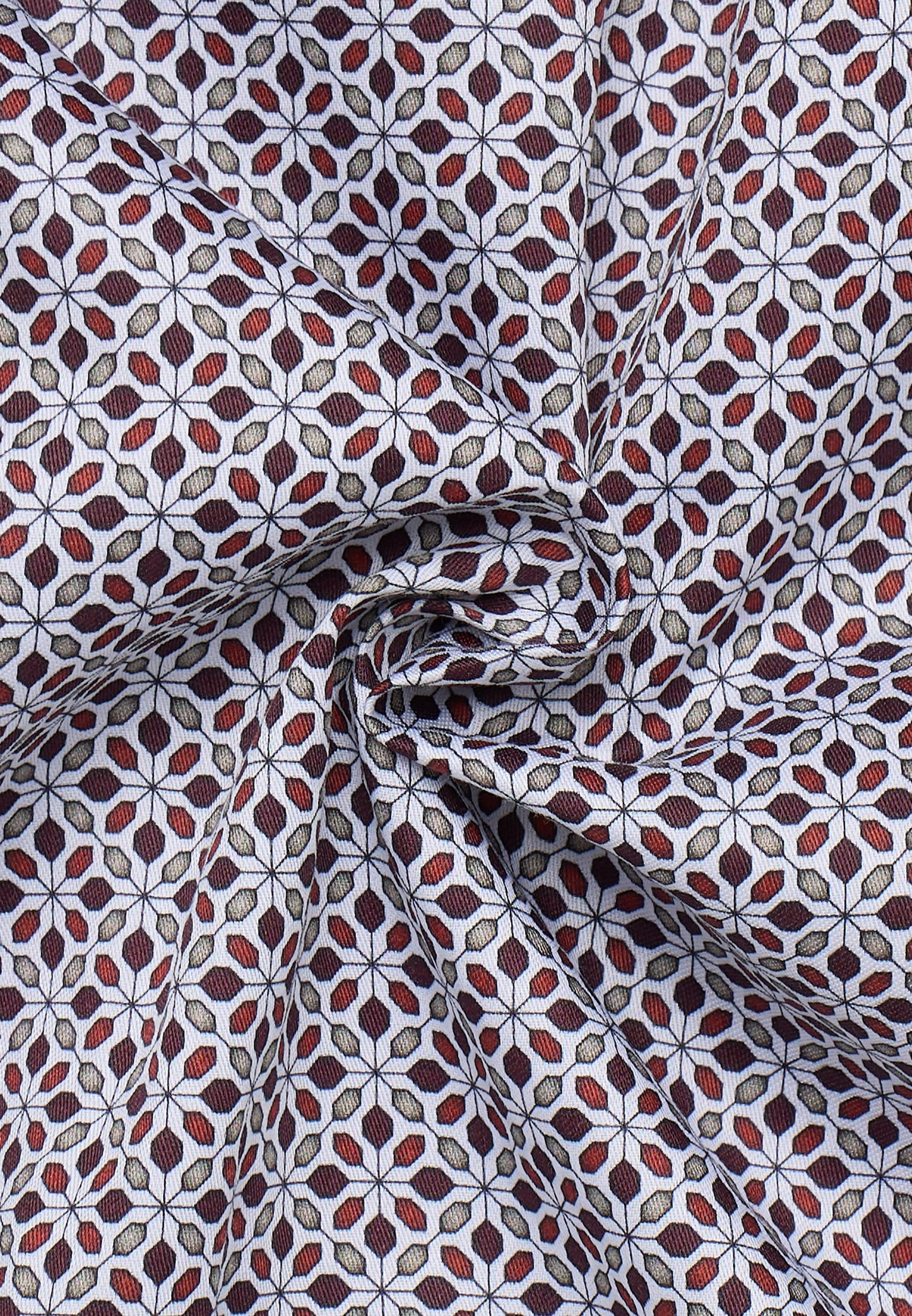 Hemd Twill Langarm (Dunkelrot)