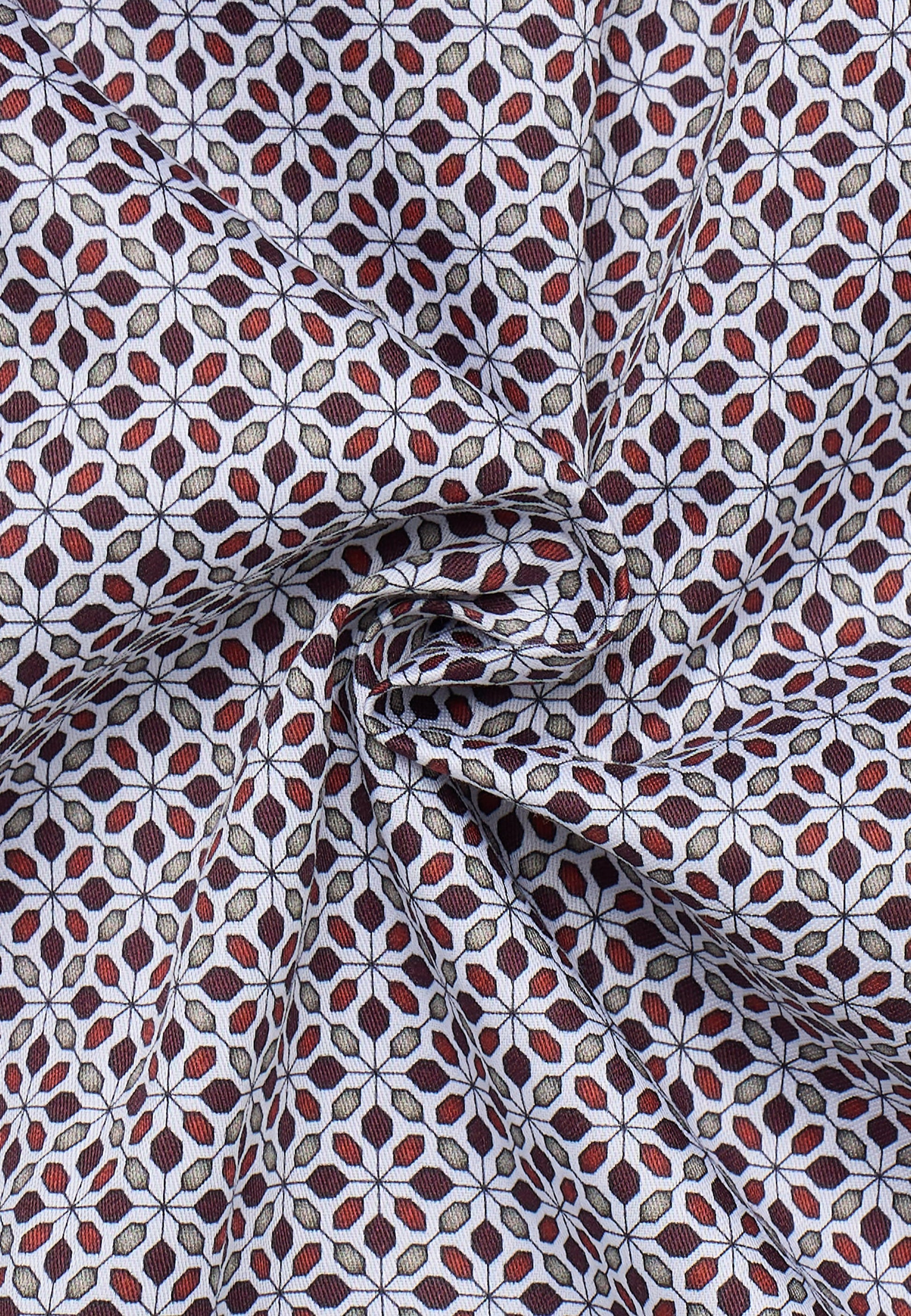 Hemd Twill Langarm (Dunkelrot)