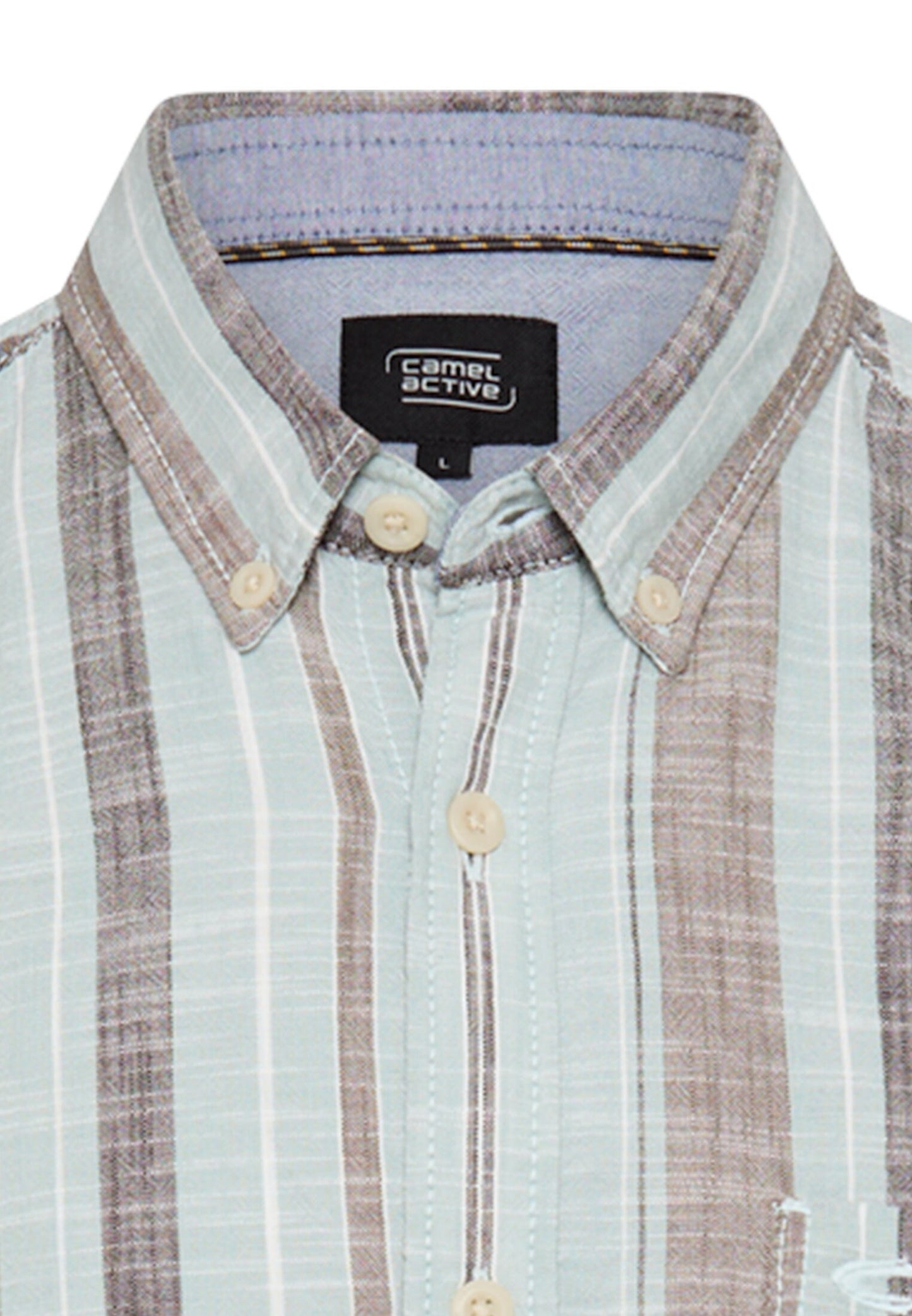 Karohemd aus reiner Baumwolle (Aqua Blue)