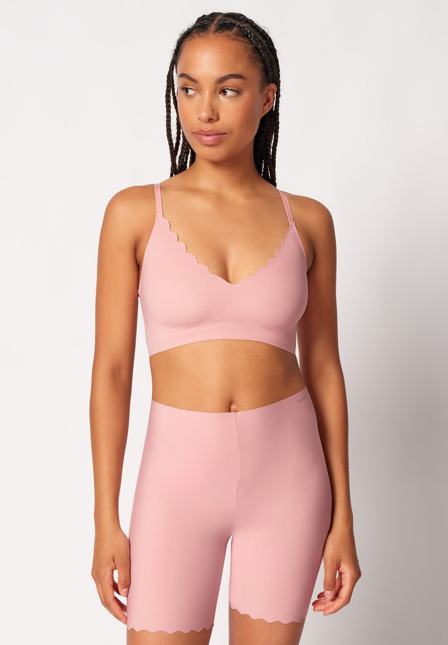 SKINY Damen Bustier herausn. Pads Micro Essentials (Bridal Rose)