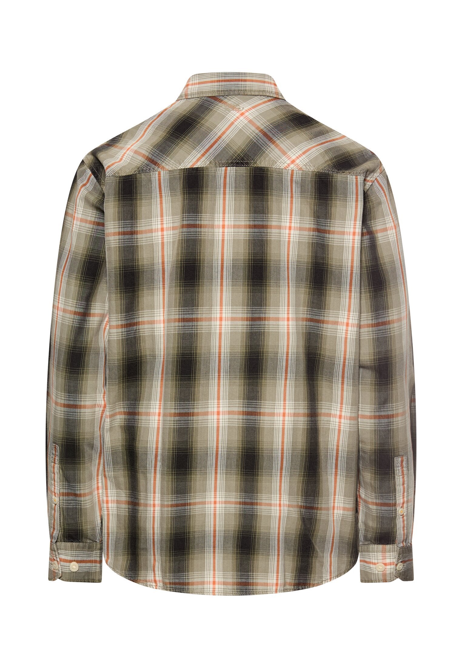 Langarmhemd mit Brusttasche (Burned Orange)
