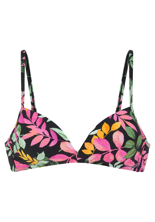 VIVANCE Bralette-Top (Black-print)