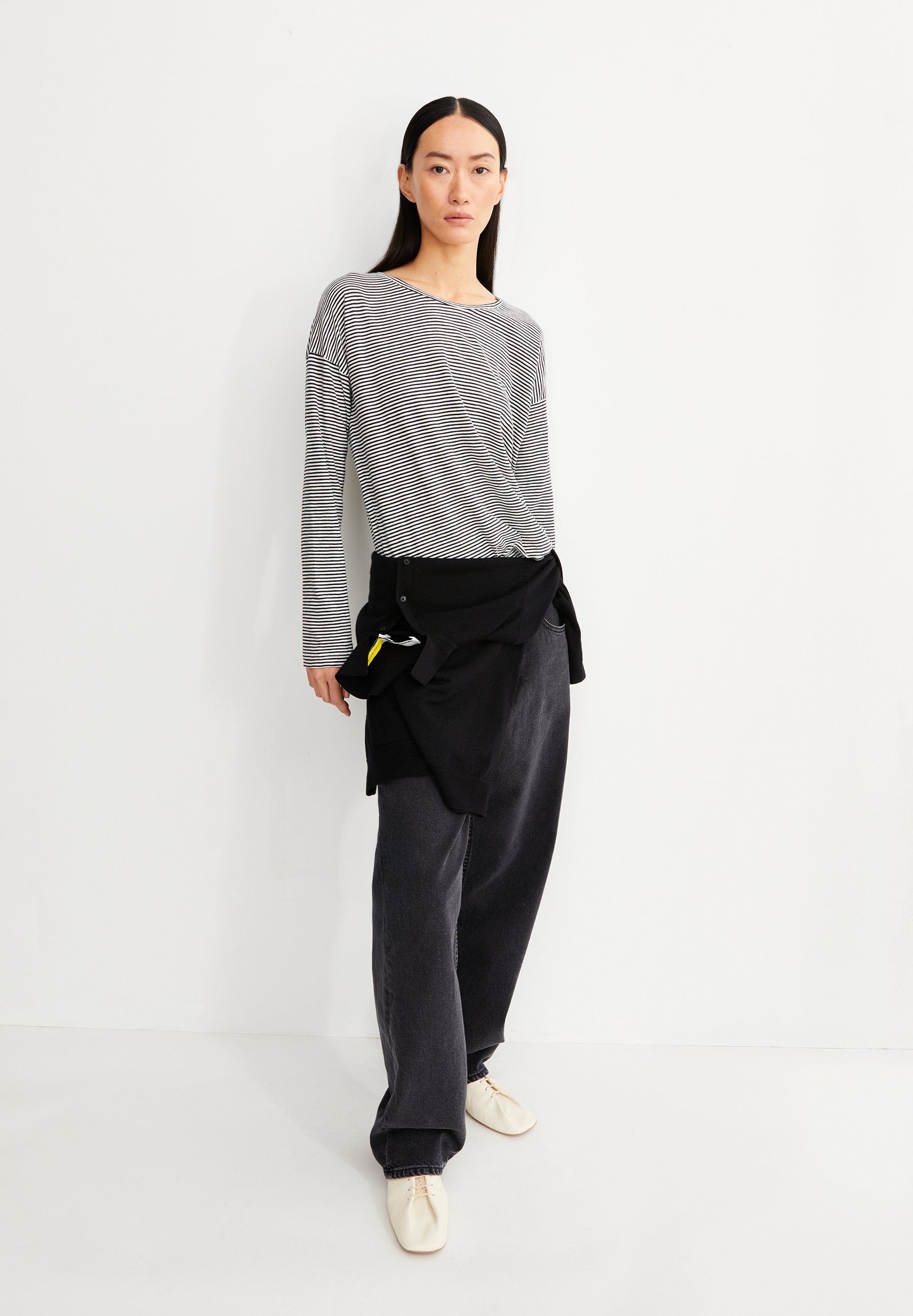 Xianaa Stripes (Black-oatmilk)