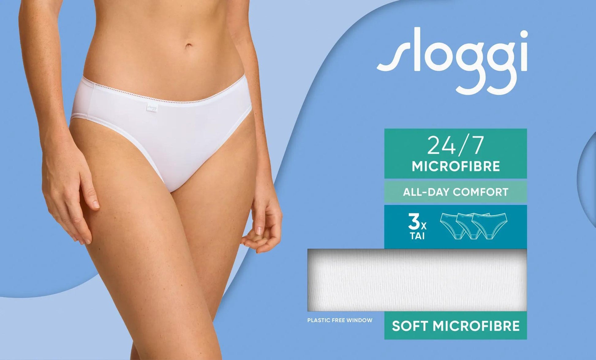 sloggi 24/7 Microfibre Tai C3P (White)