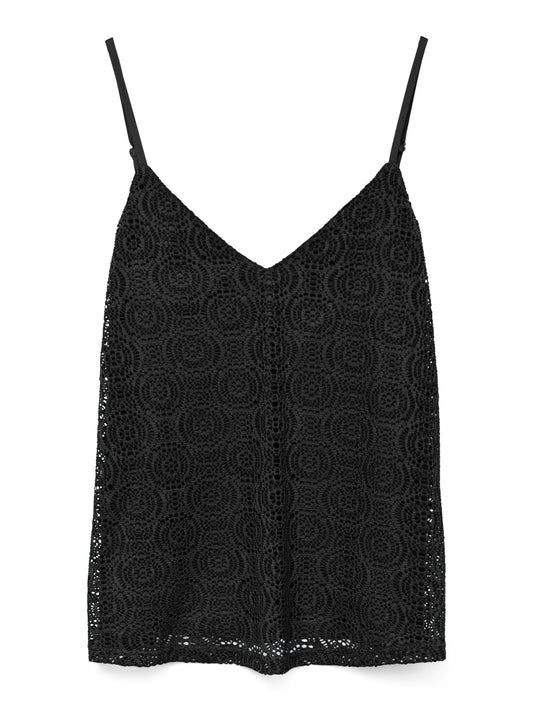 Vmmaya V-neck Singlet Top Jrs (Black)