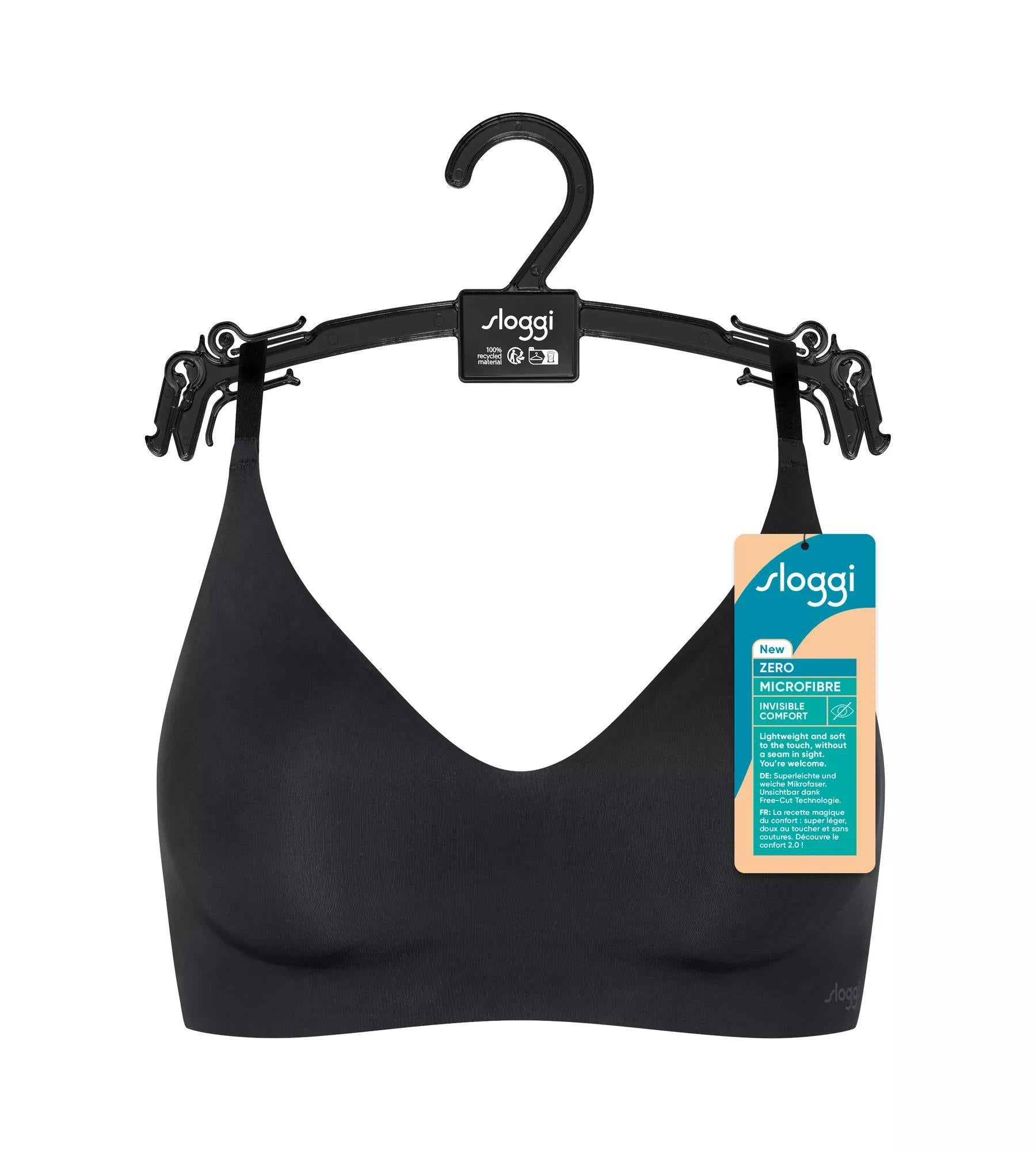 sloggi ZERO Microfibre 2.0 Bralette (Black)