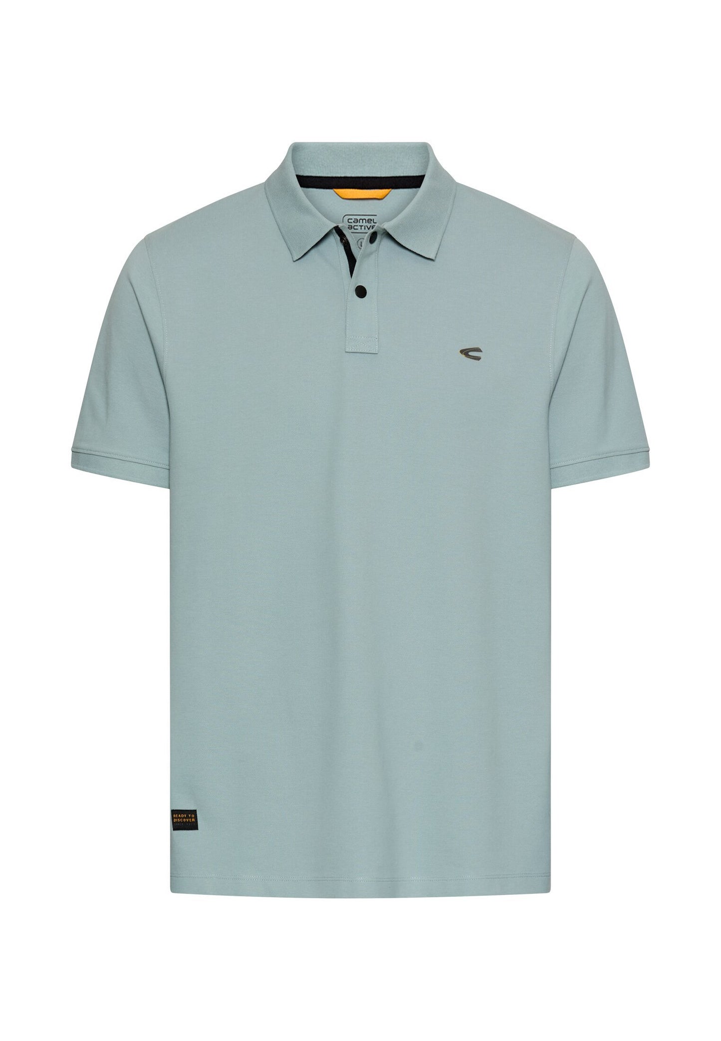 Poloshirt mit Kontrastdetails (Aqua Blue)