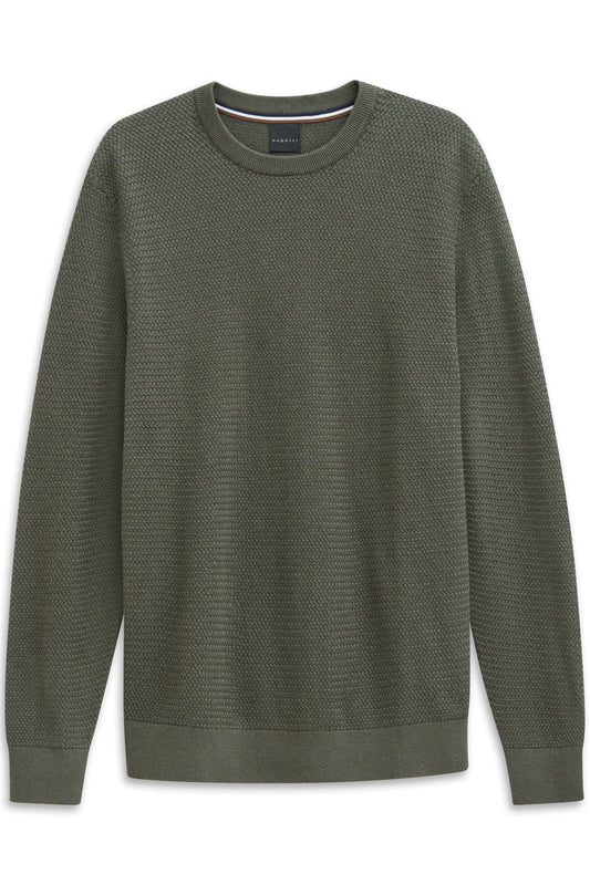 Herren Pullover 1/1 Arm (Moos)