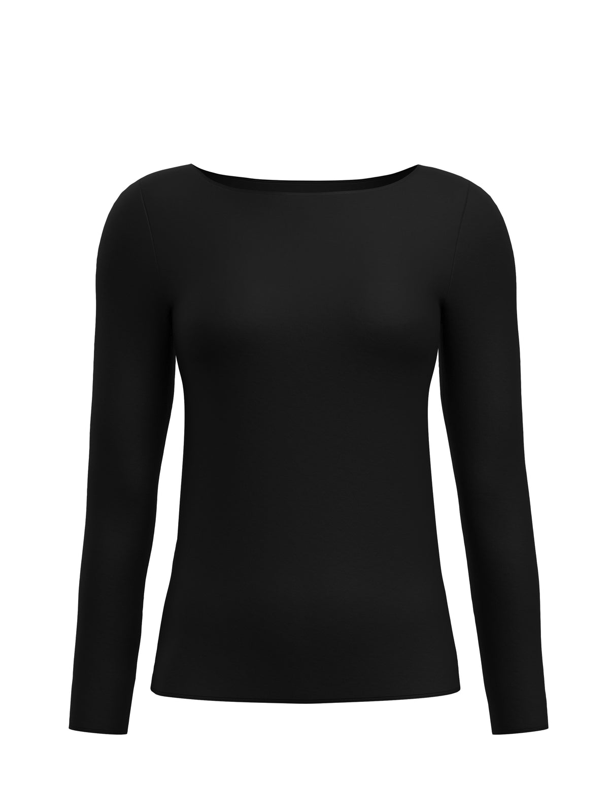 DAMEN Top langarm (Schwarz)
