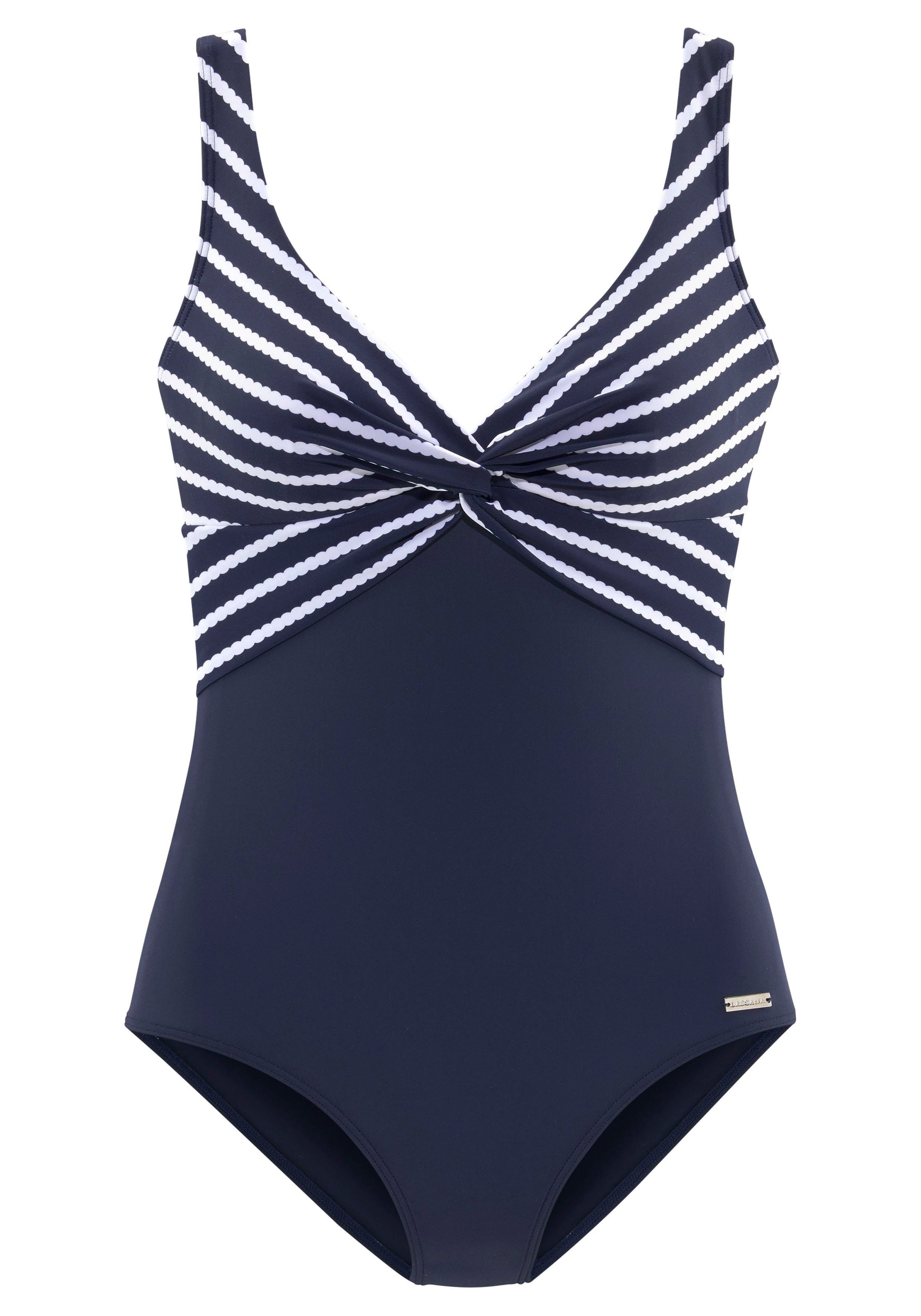 lascana Badeanzug (Navy-white)