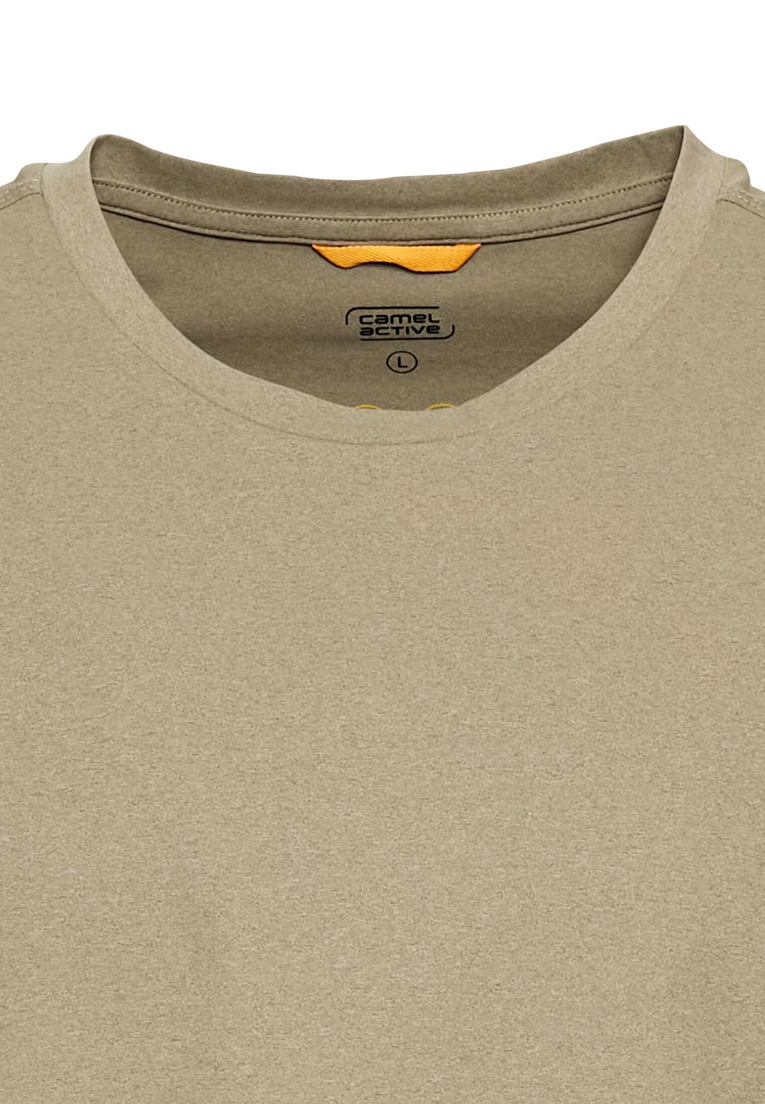 T-Shirt mit Rückenprint (Khaki)