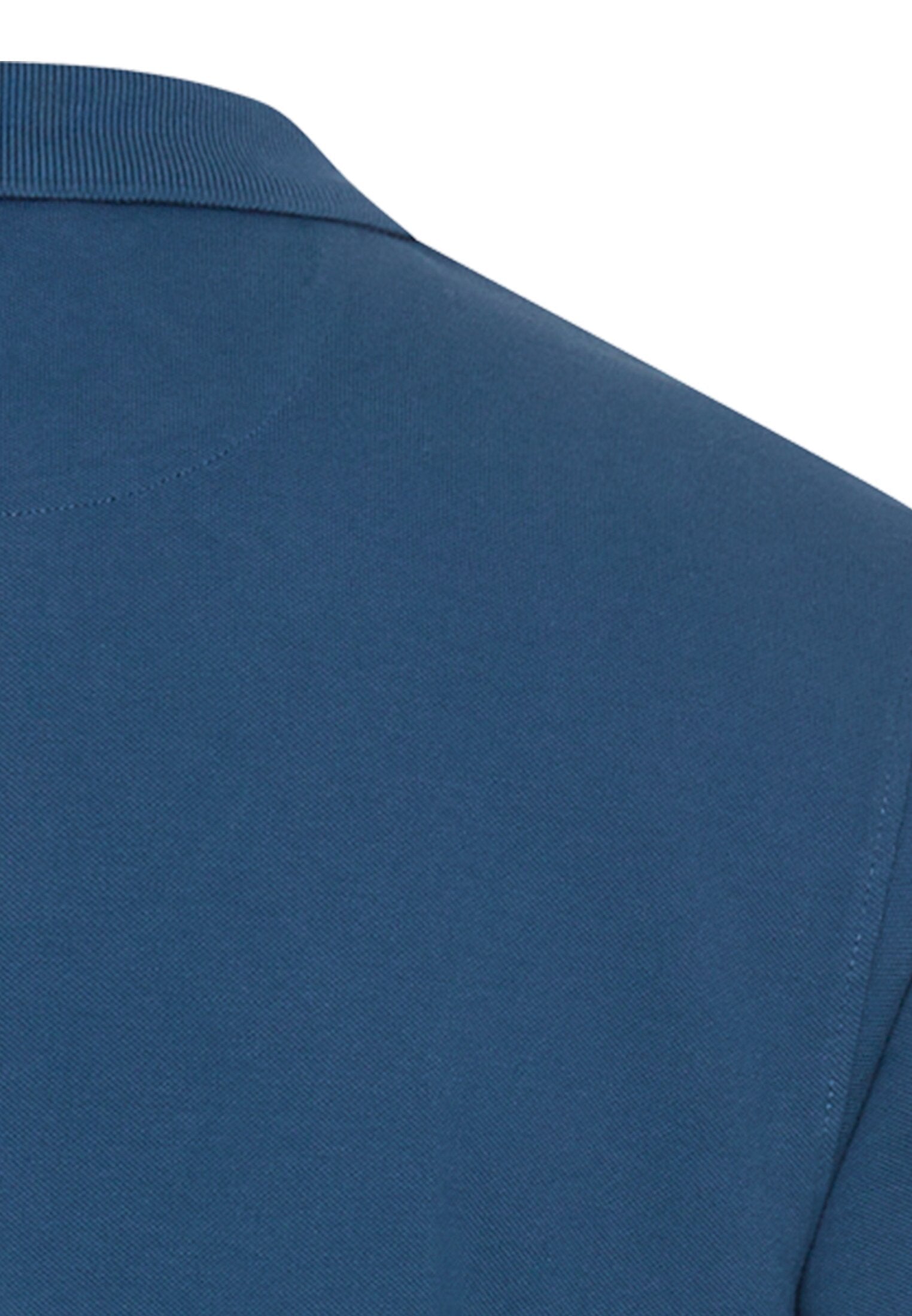Poloshirt aus reiner Baumwolle (Indigo Blue)