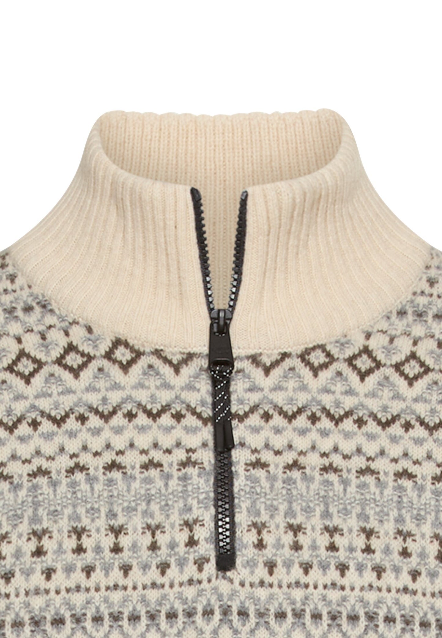 Strick-Troyer aus reiner Lammwolle (Oatmeal)